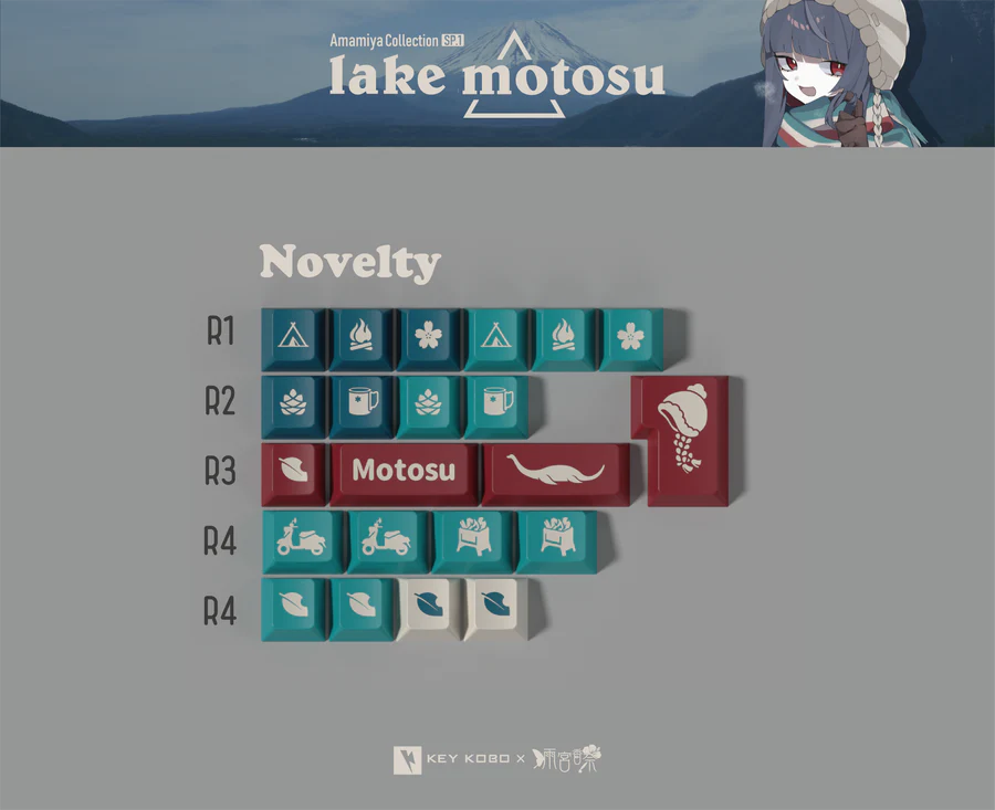 Keycap KeyKobo Lake Motosu Cherry ABS Doubleshot