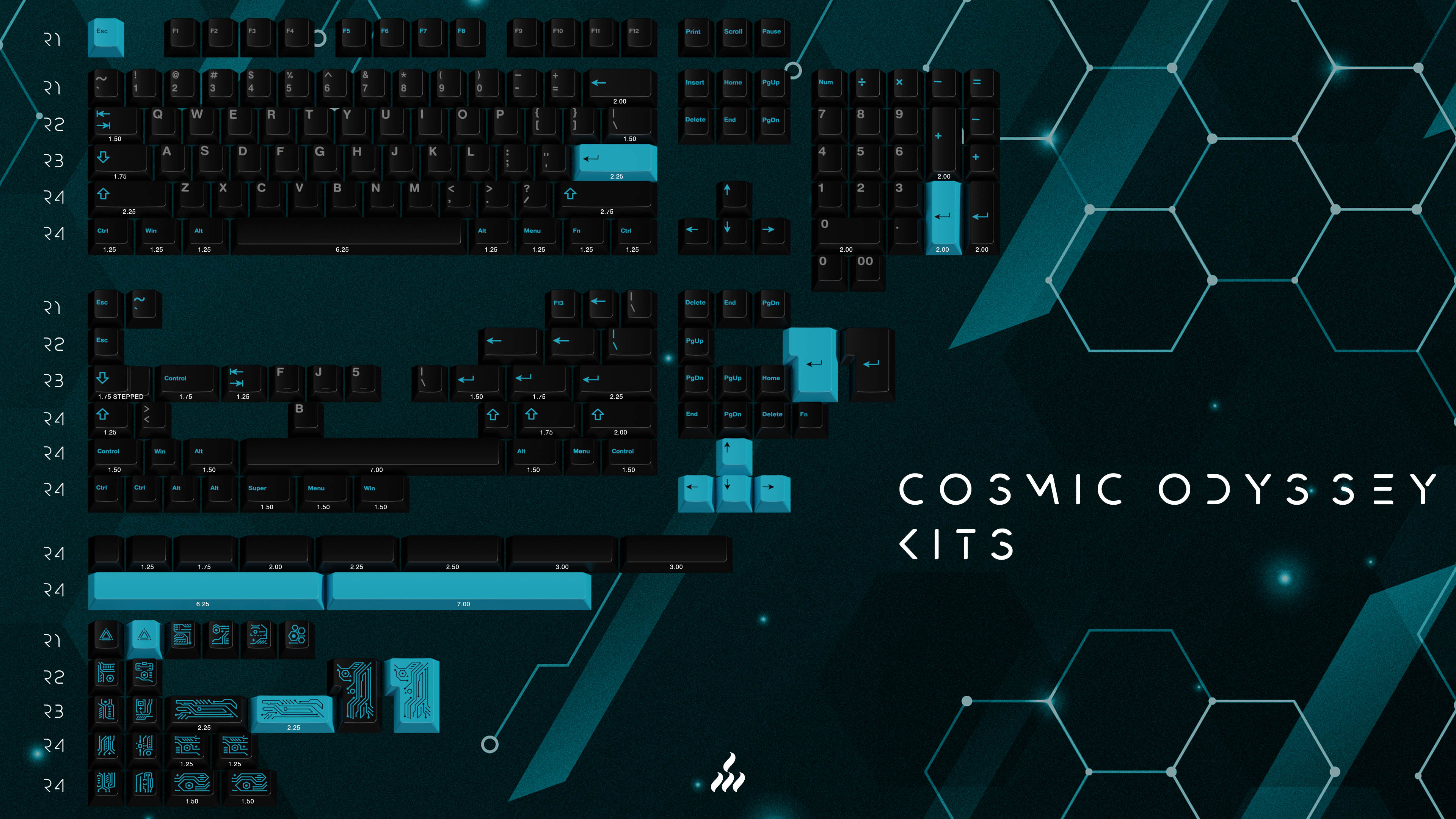 [In Stock]  Keycap WS Cosmic Odyssey