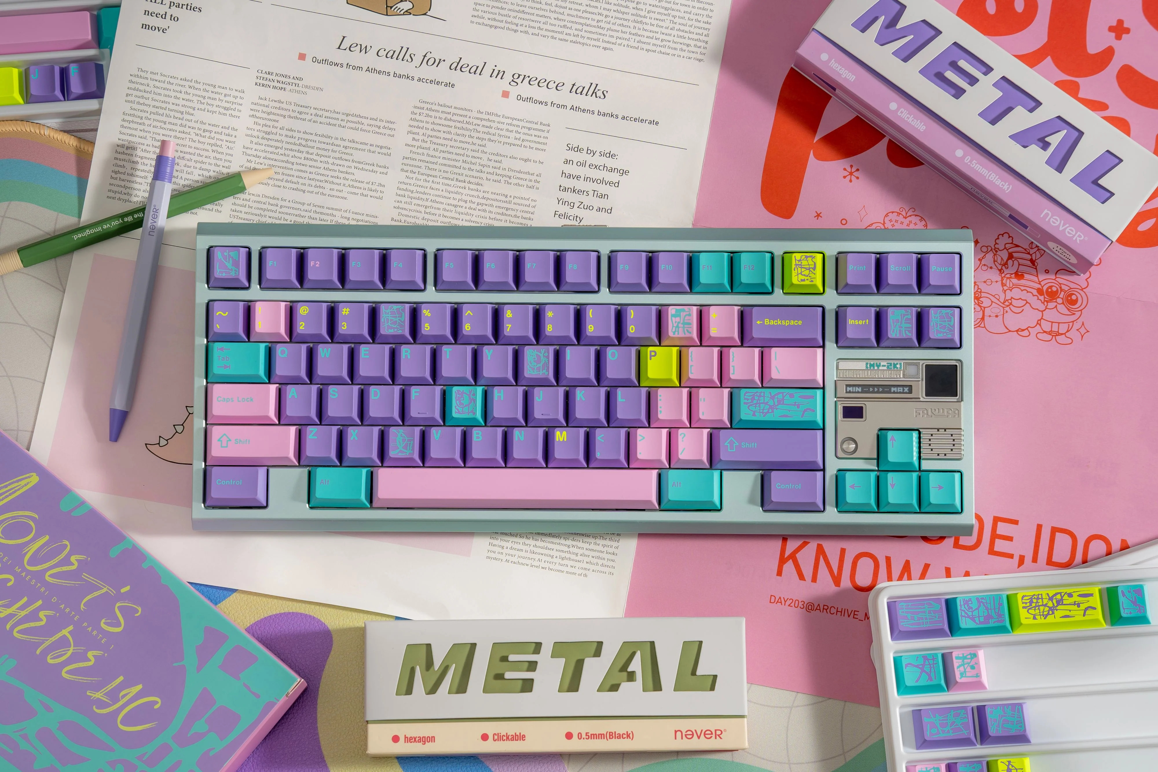 Keycap Cherry KeyKobo Monet's Psychedelic ABS Doubleshot