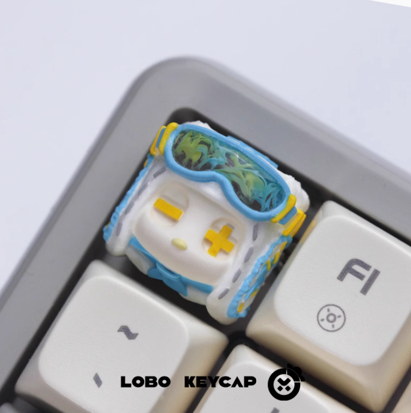 Keycap Lobo Artisan Flight V1 Xuyên LED