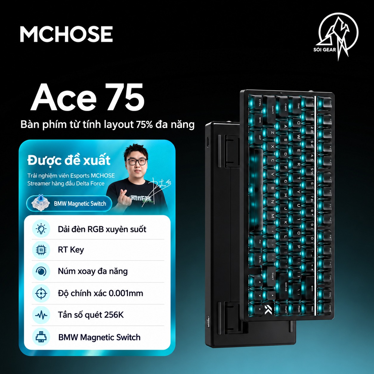 Bàn phím Mchose Ace75 HE