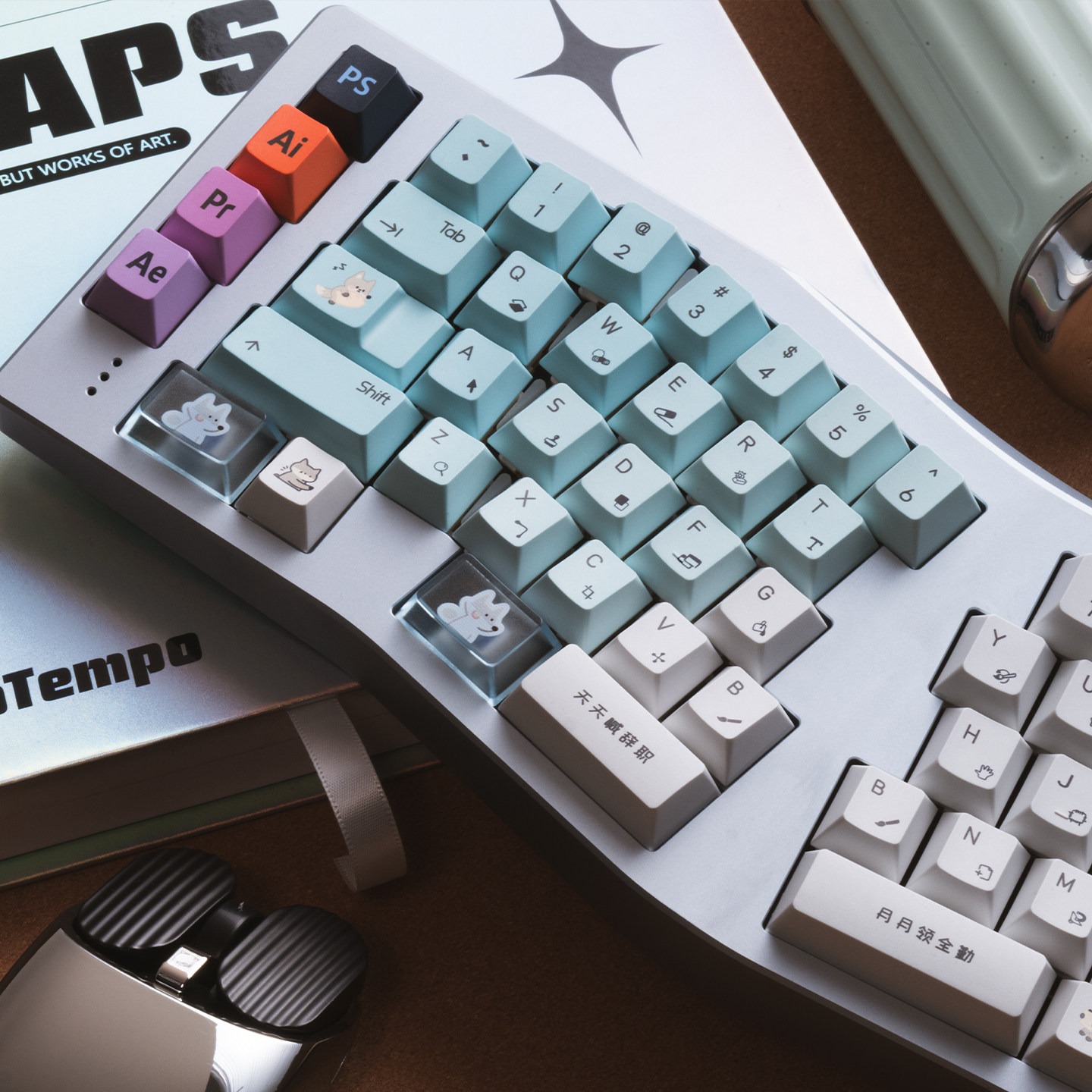 [ In Stock] Keycap Cherry TapTempo Fox 2 PBT Dyesub
