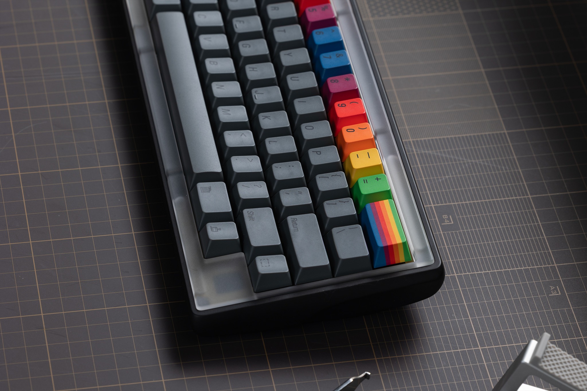 Keycap PBTfans 1984 Dark Cherry PBT Dyesub