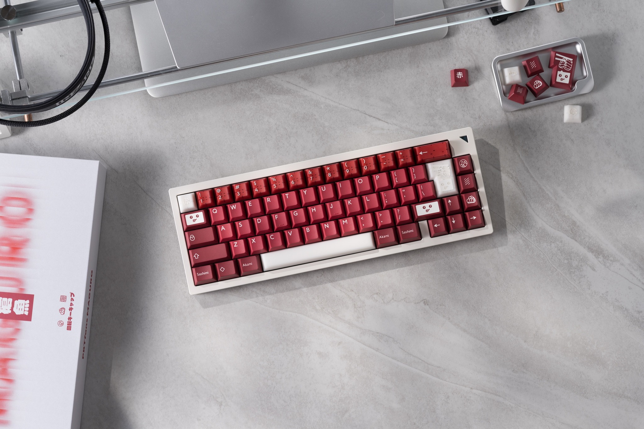 Keycap PBTfans Maguro Cherry PBT Doubleshot