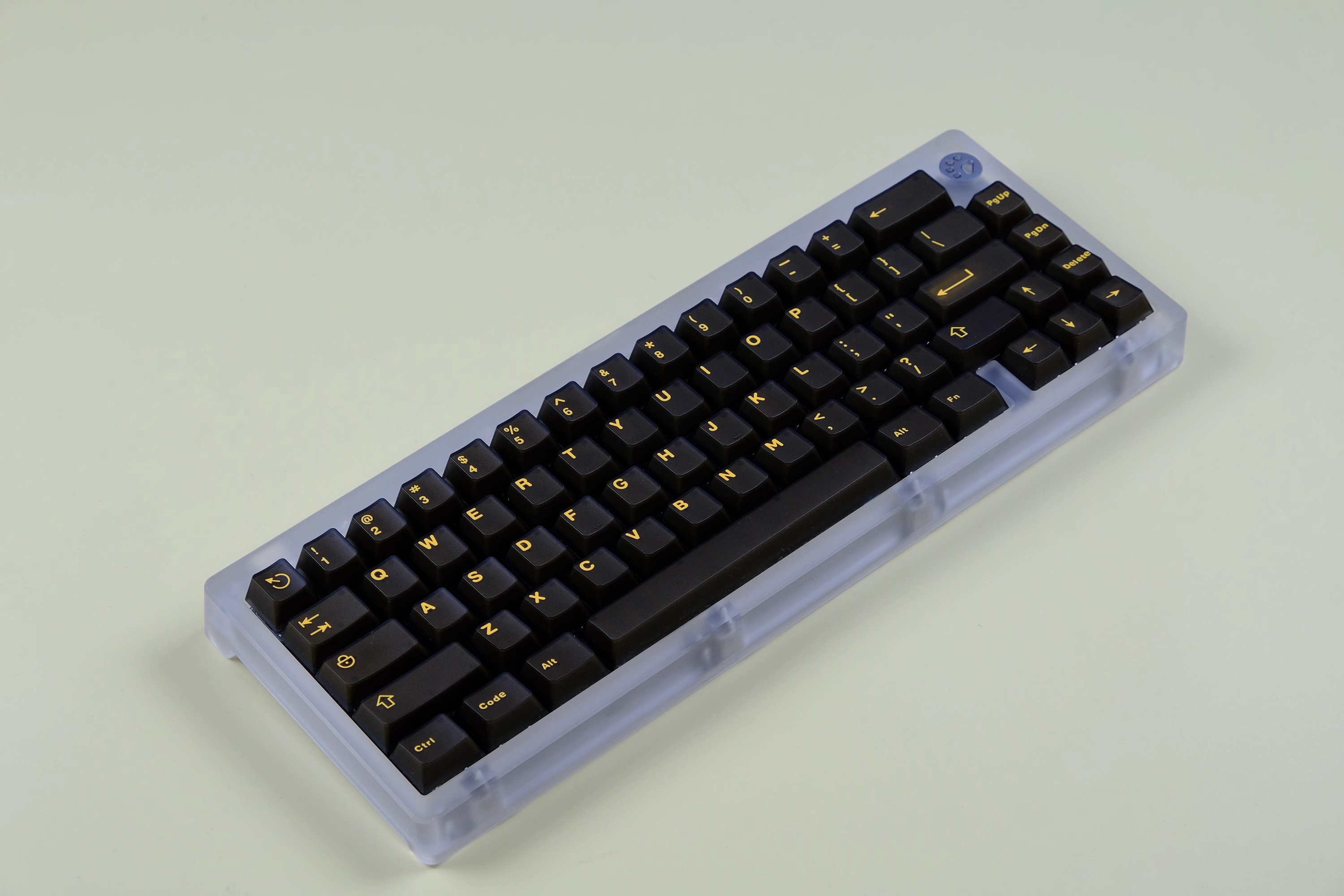 Keycap Cherry Aifei Black Gold Semi-Transparent ABS Doubleshot