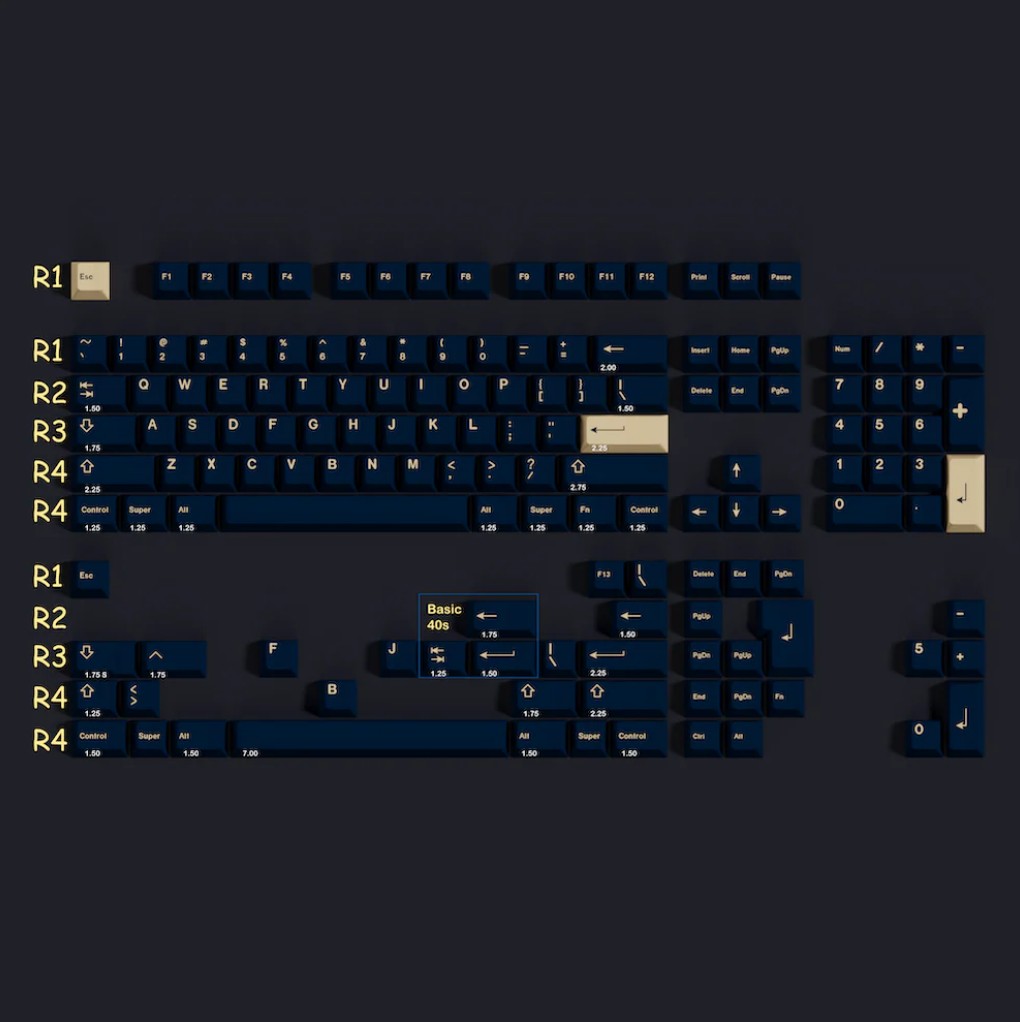 Keycap Cherry GMK CYL Stargaze ABS Doubleshot