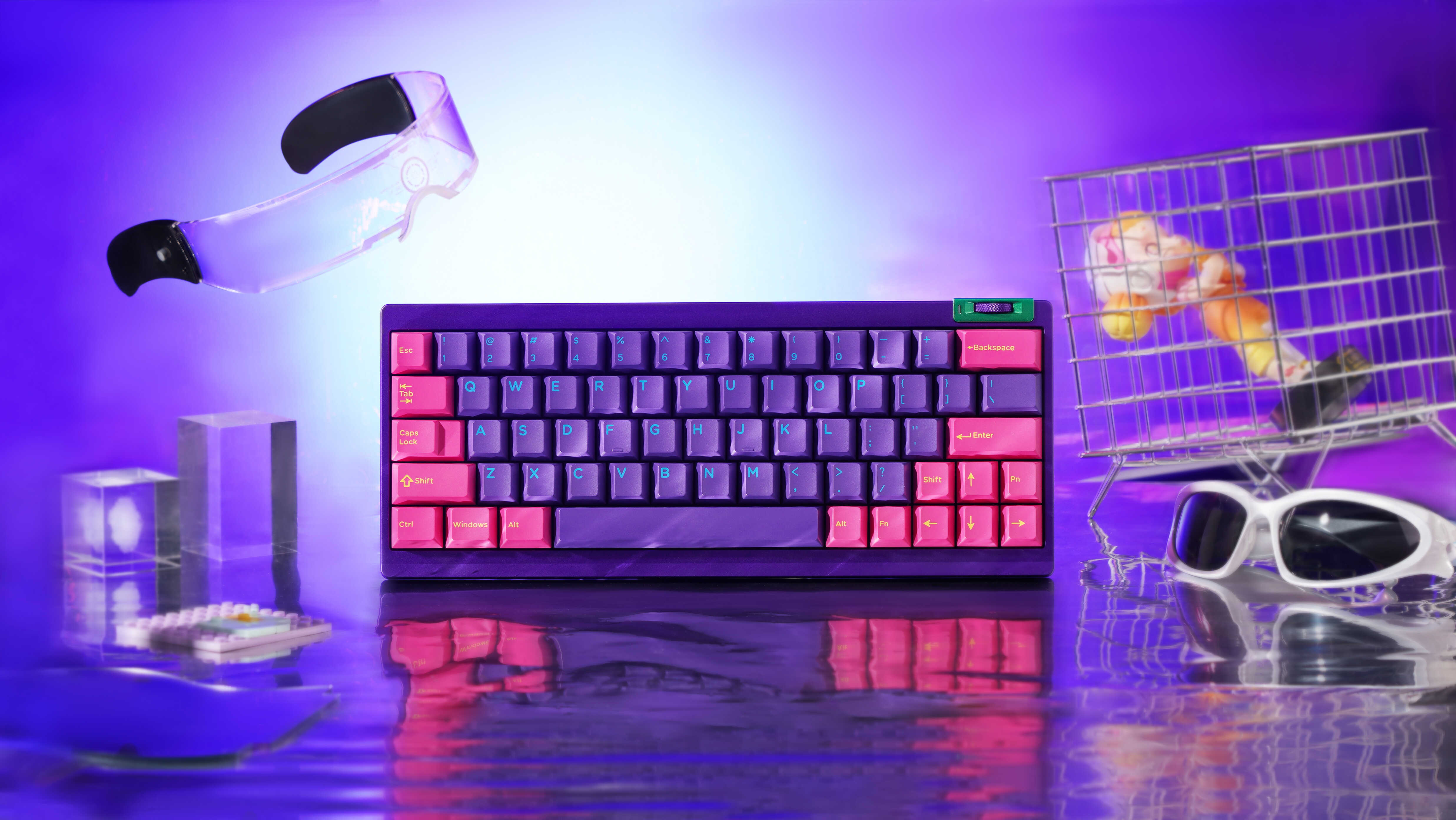 [GB] Zoom64 Mechanial Keyboard Kit - Neon Violet