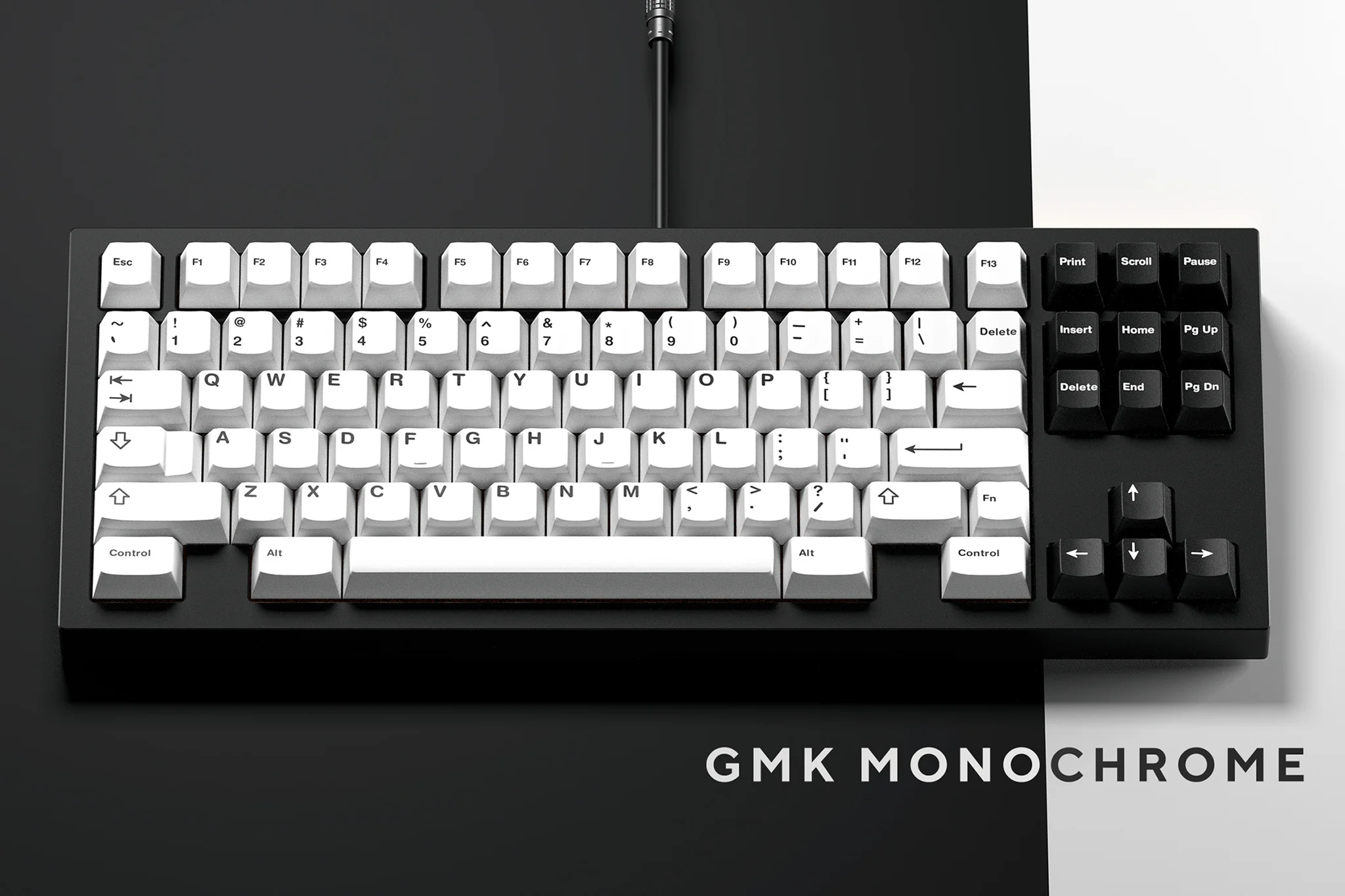 Keycap GMK CYL Monochrome R2 Cherry ABS Doubleshot