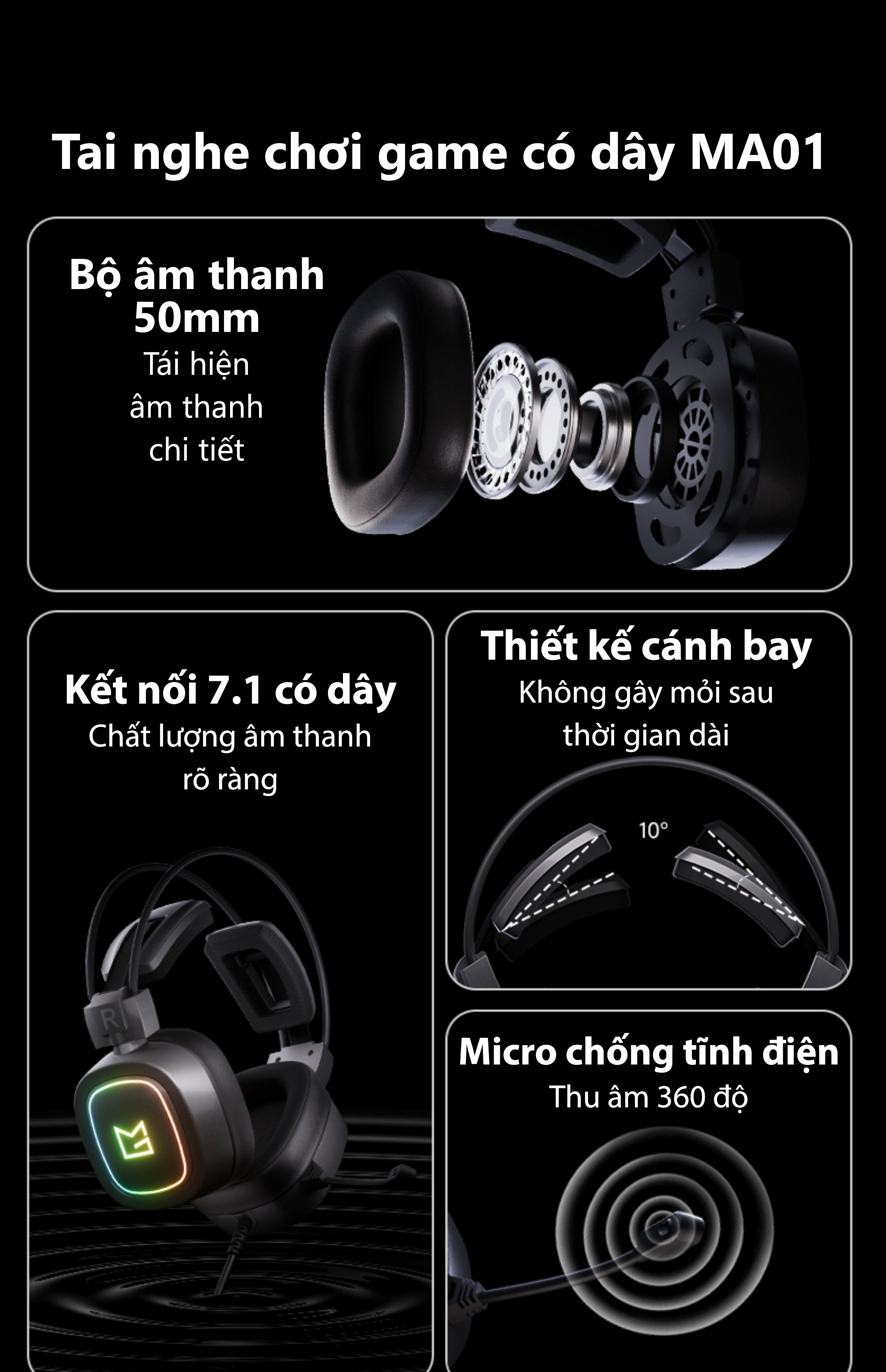 Tai nghe Monsgeek MA01