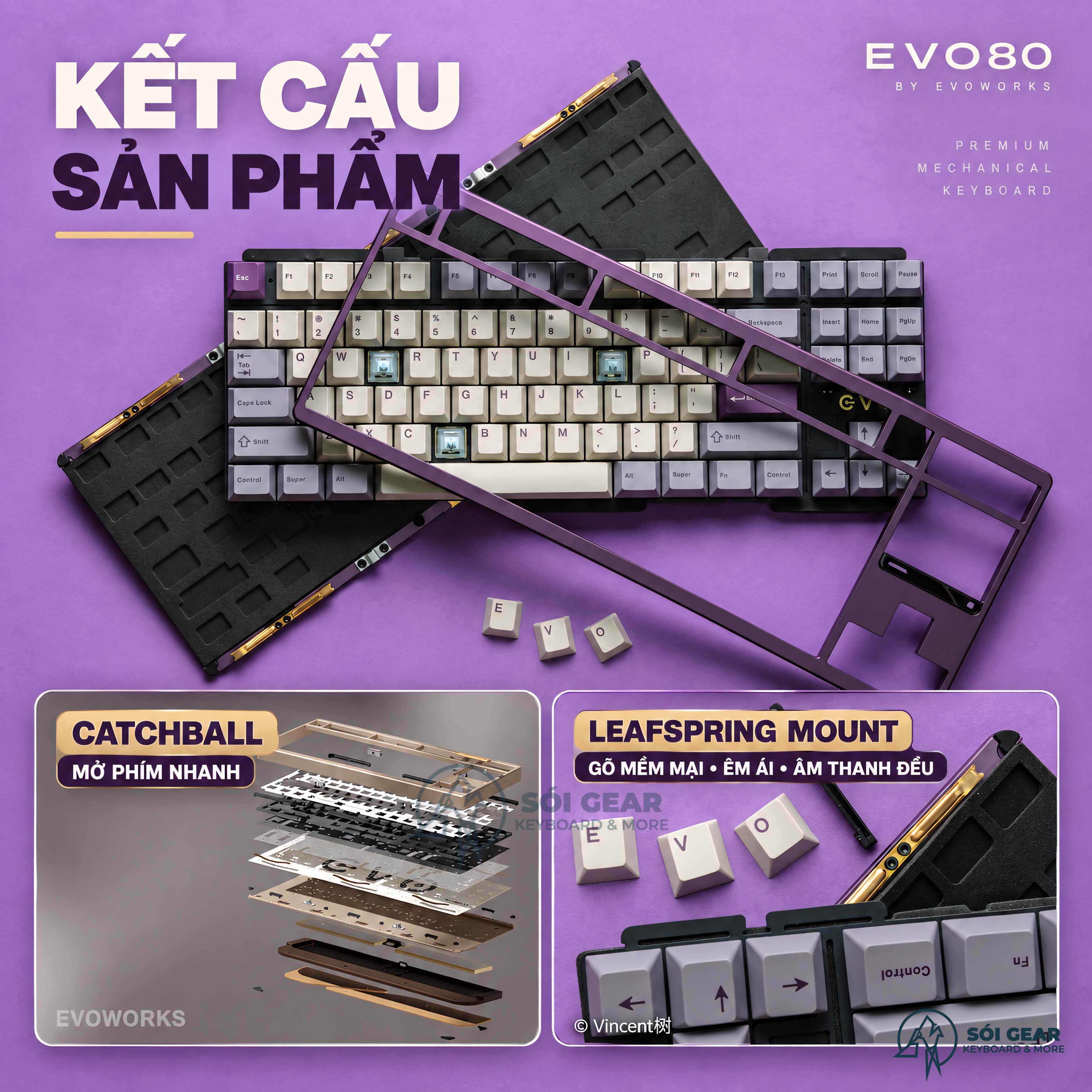 [In Stock] Bàn phím Prebuilt EVO80 Keyboard