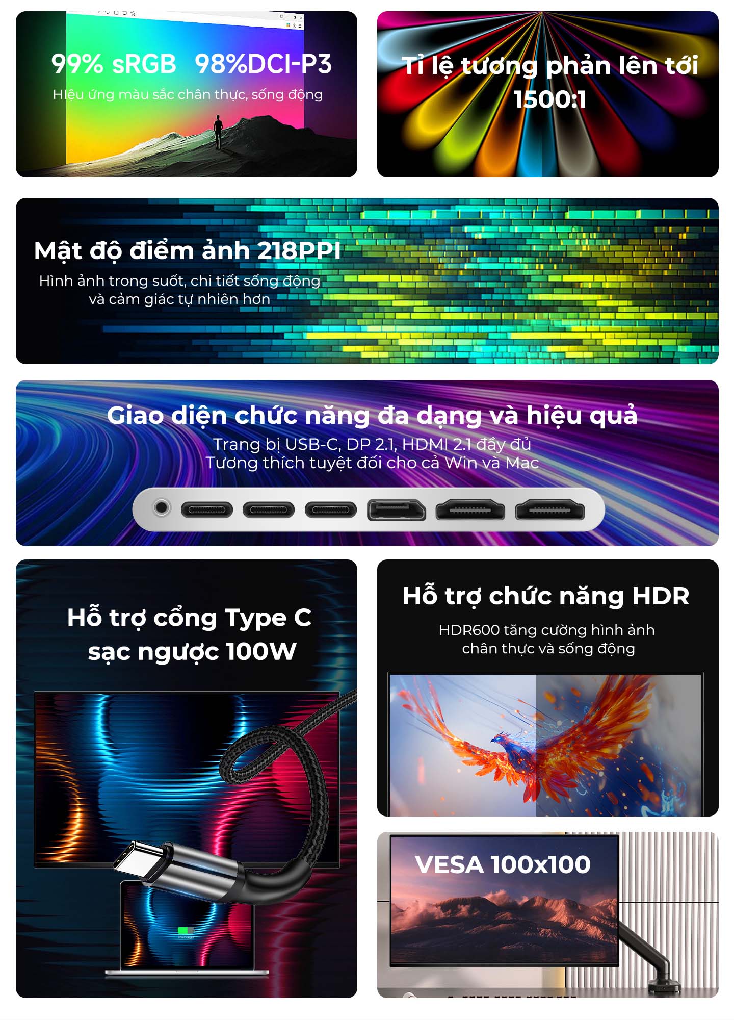 Màn hình Kuycon IPS 6K 60Hz 32 Inch G32X