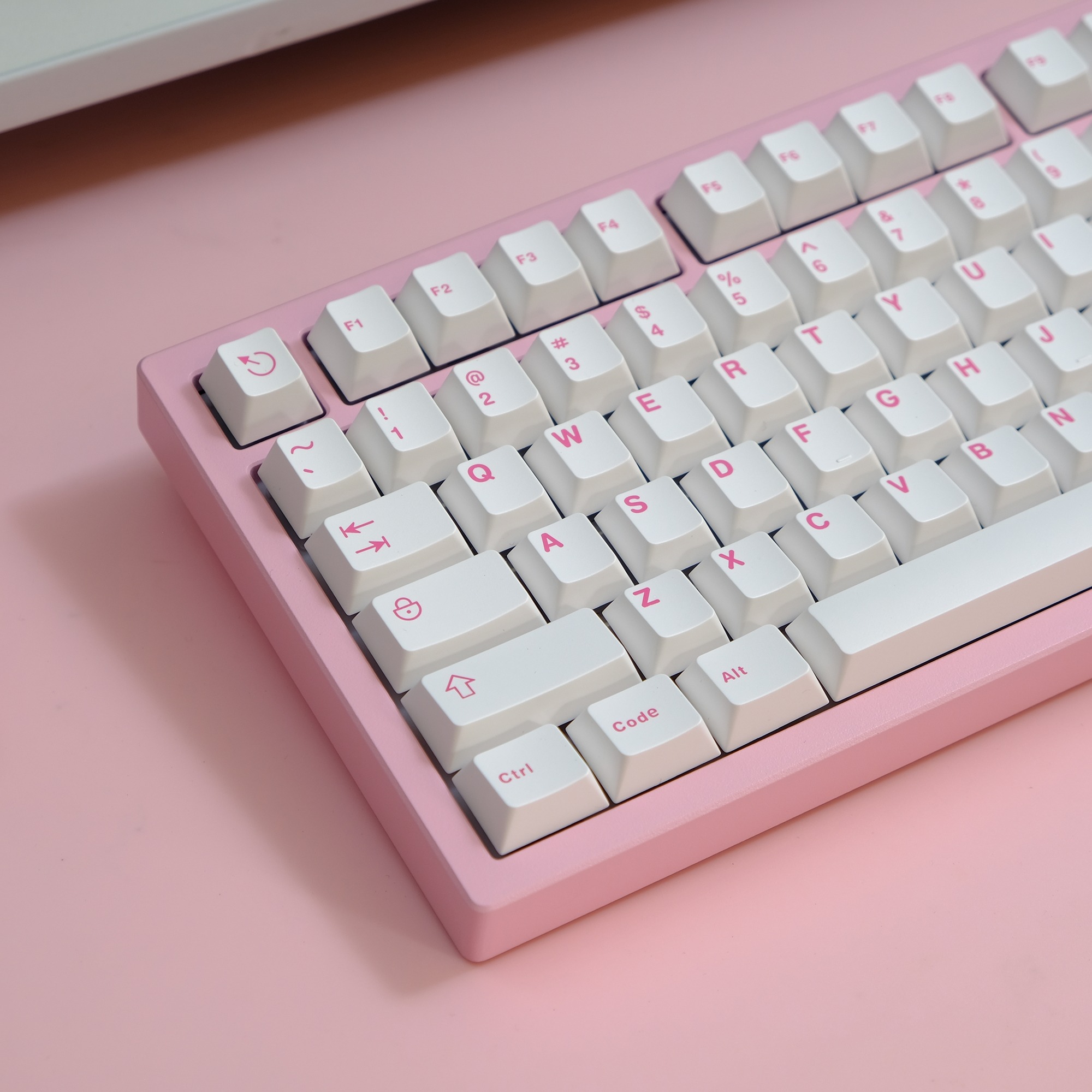 Keycap Cherry Aifei Trắng Hồng ABS Doubleshot
