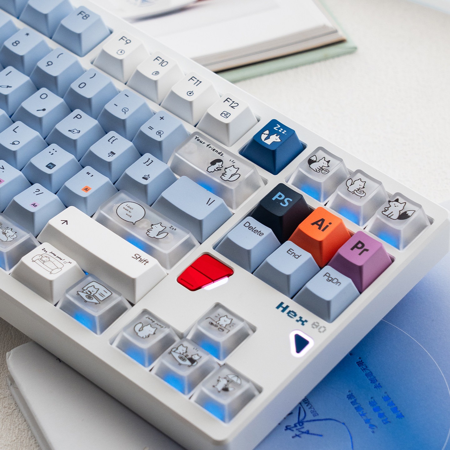 [In Stock] Keycap Cherry TapTempo Fox 3 PBT Dyesub