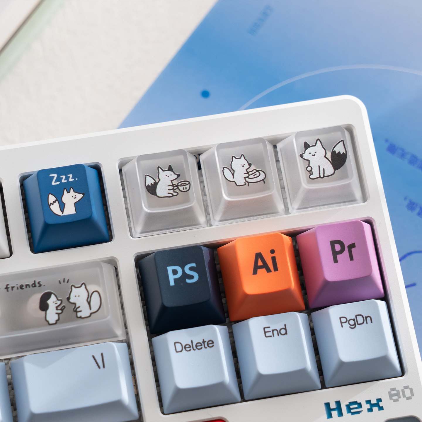 [In Stock] Keycap Cherry TapTempo Fox 3 PBT Dyesub