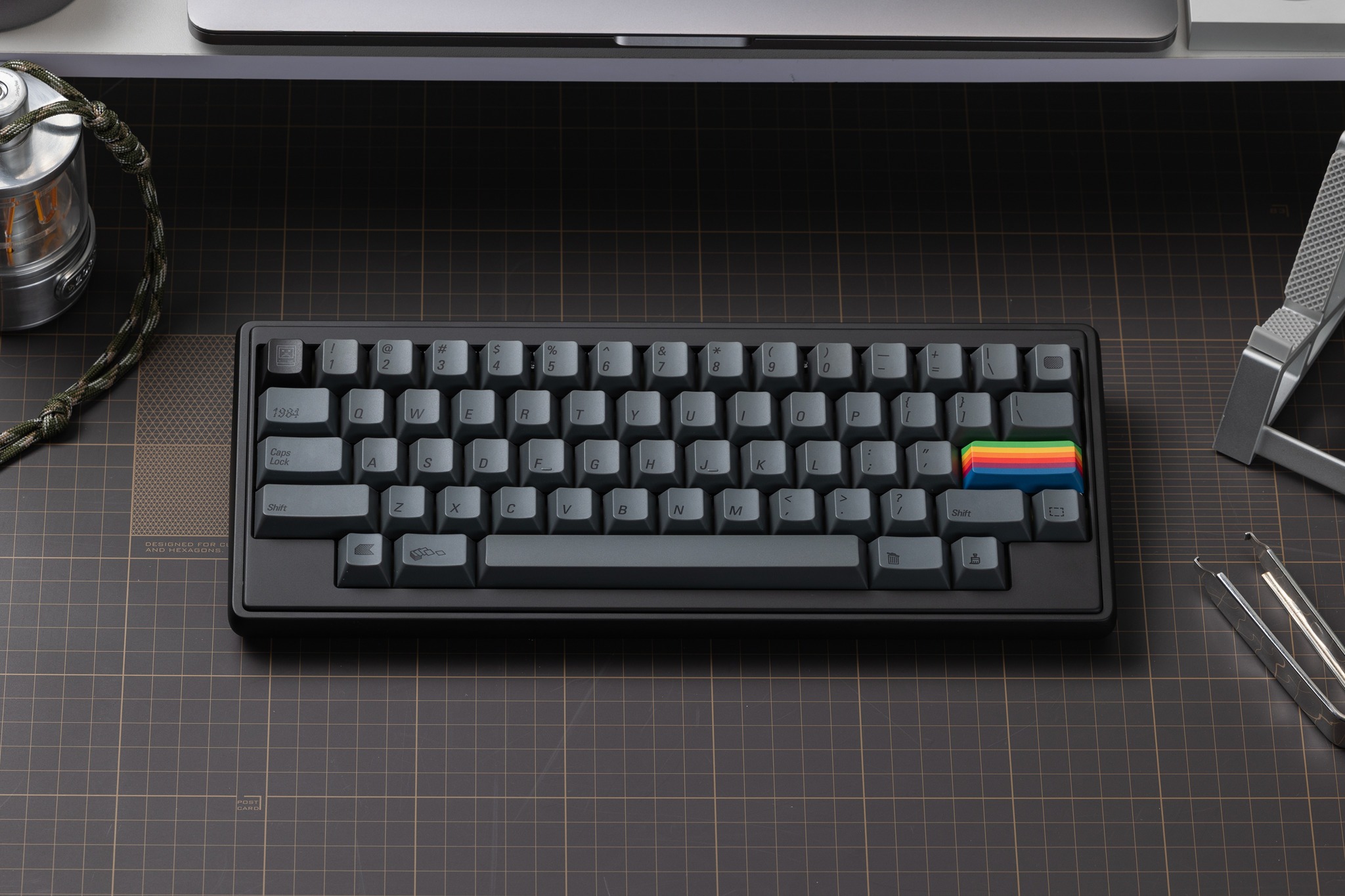 Keycap PBTfans 1984 Dark Cherry PBT Dyesub