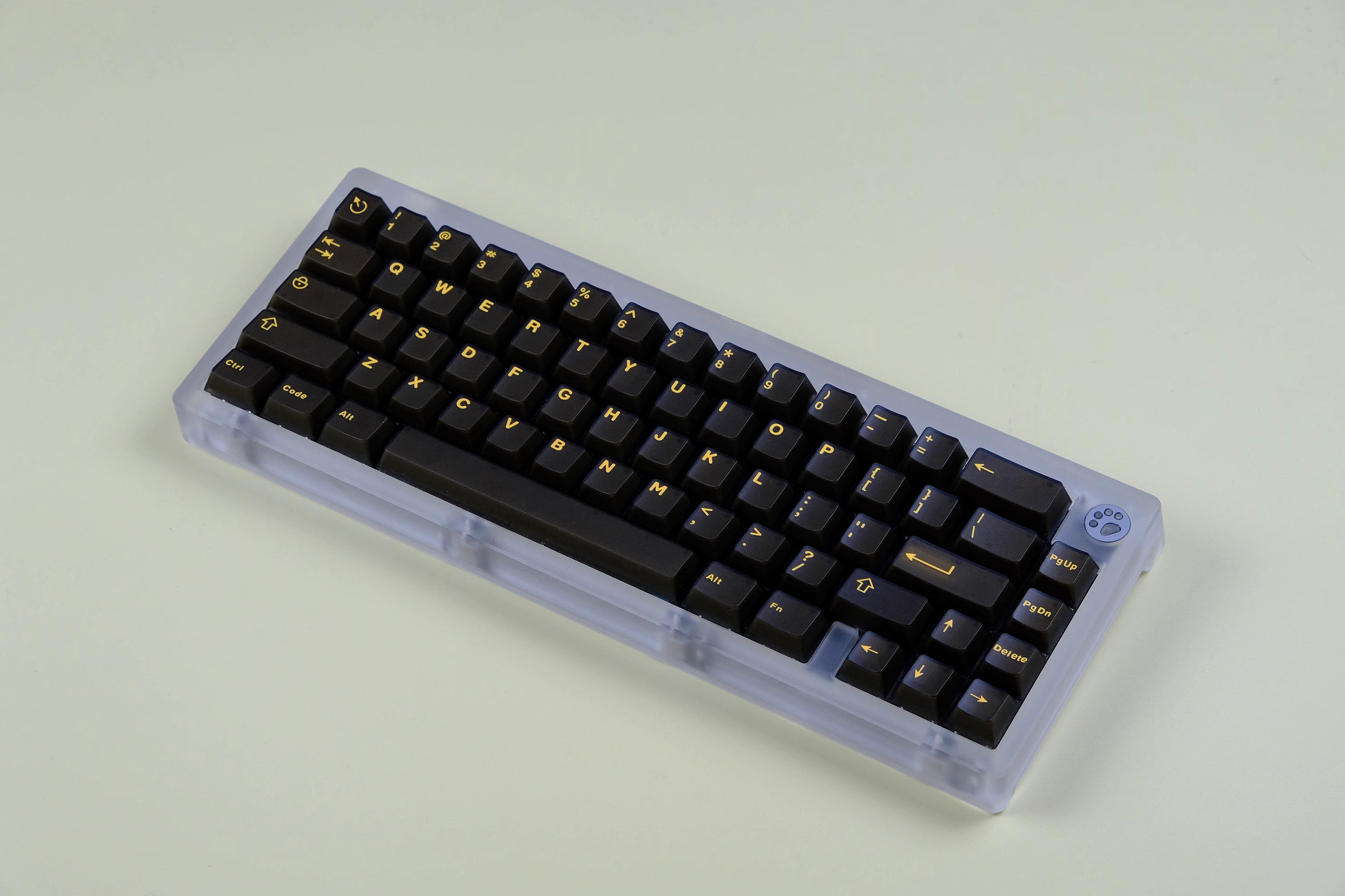 Keycap Cherry Aifei Black Gold Semi-Transparent ABS Doubleshot