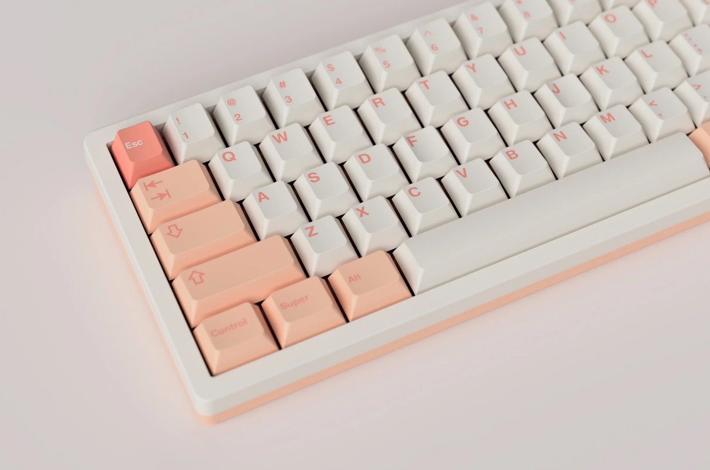 Keycap Cherry GMK Peach n Cream Lite ABS Doubleshot