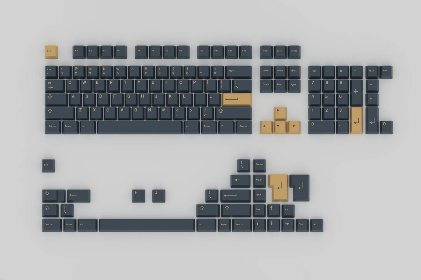 Keycap Cherry GMK CYL Moonlight ABS Doubleshot