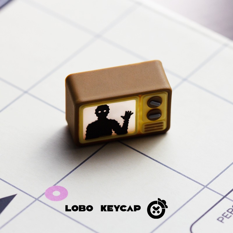 Keycap Artisan Lobo TV Xuyên led
