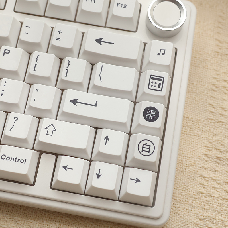 Keycap Minimal White Profile Cherry PBT Dyesub