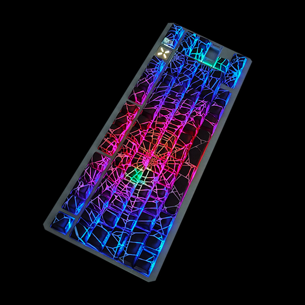 Keycap Cherry Spider Web PBT Dyesub Ninja Xuyên LED