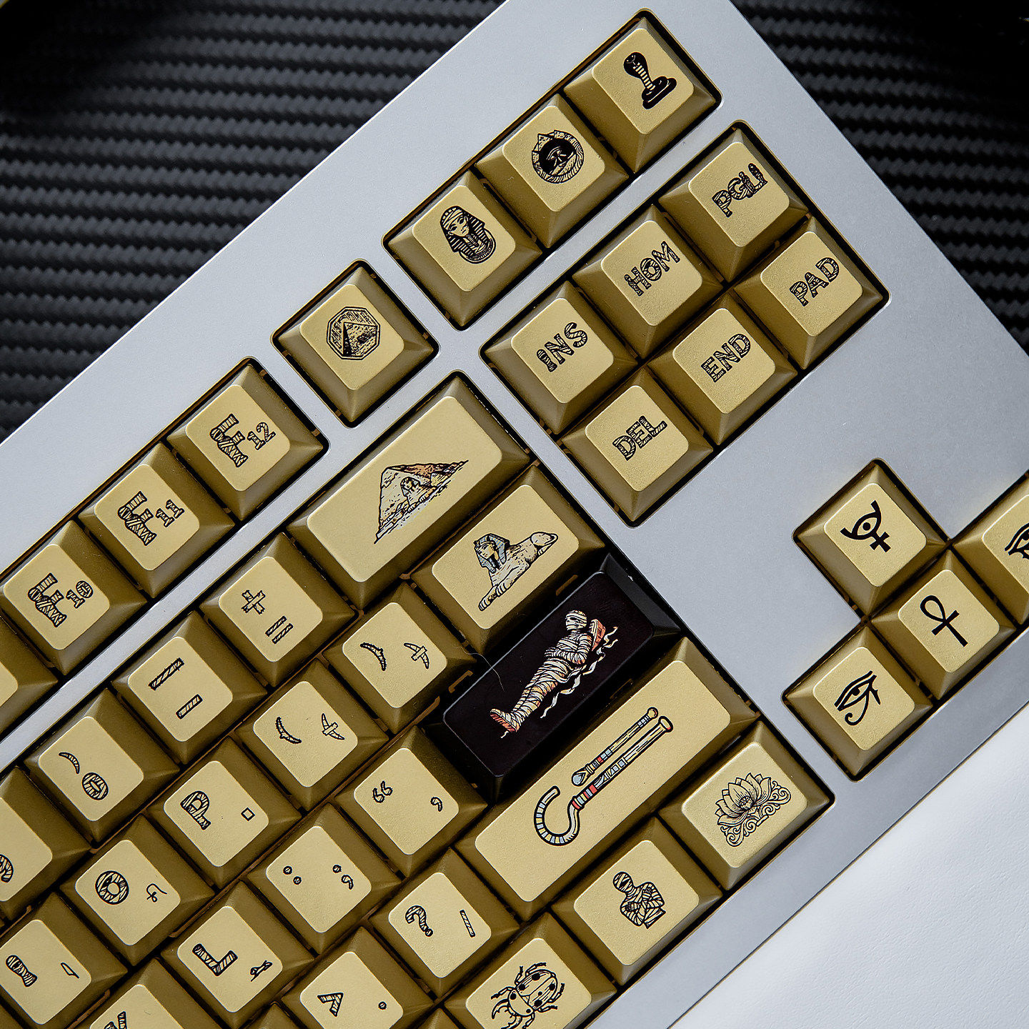 Keycap TapTempo Gold Egypt 2 Cherry PBT Dyesub (Bold)