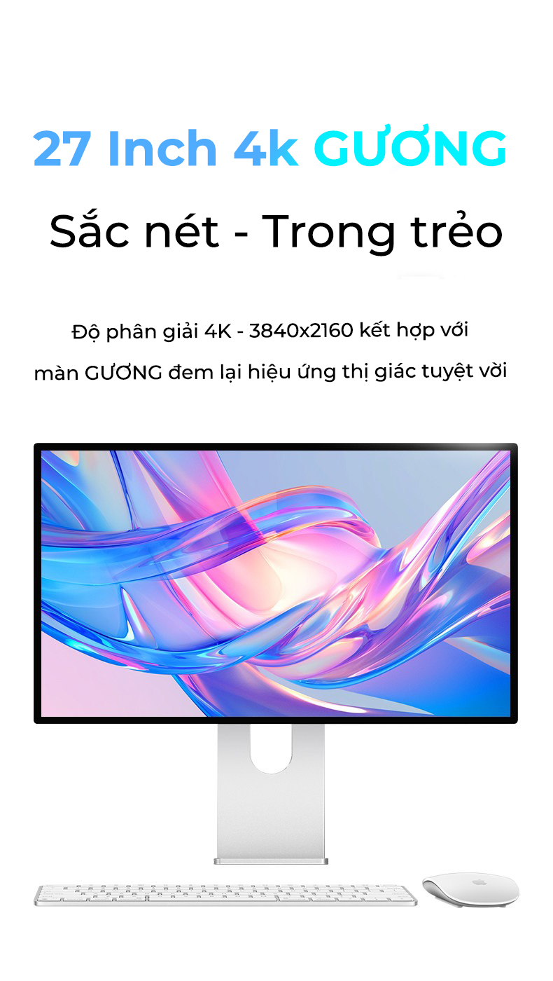 Màn hình Kuycon P27G (27 inch/4K/IPS/60hz/Màn gương)