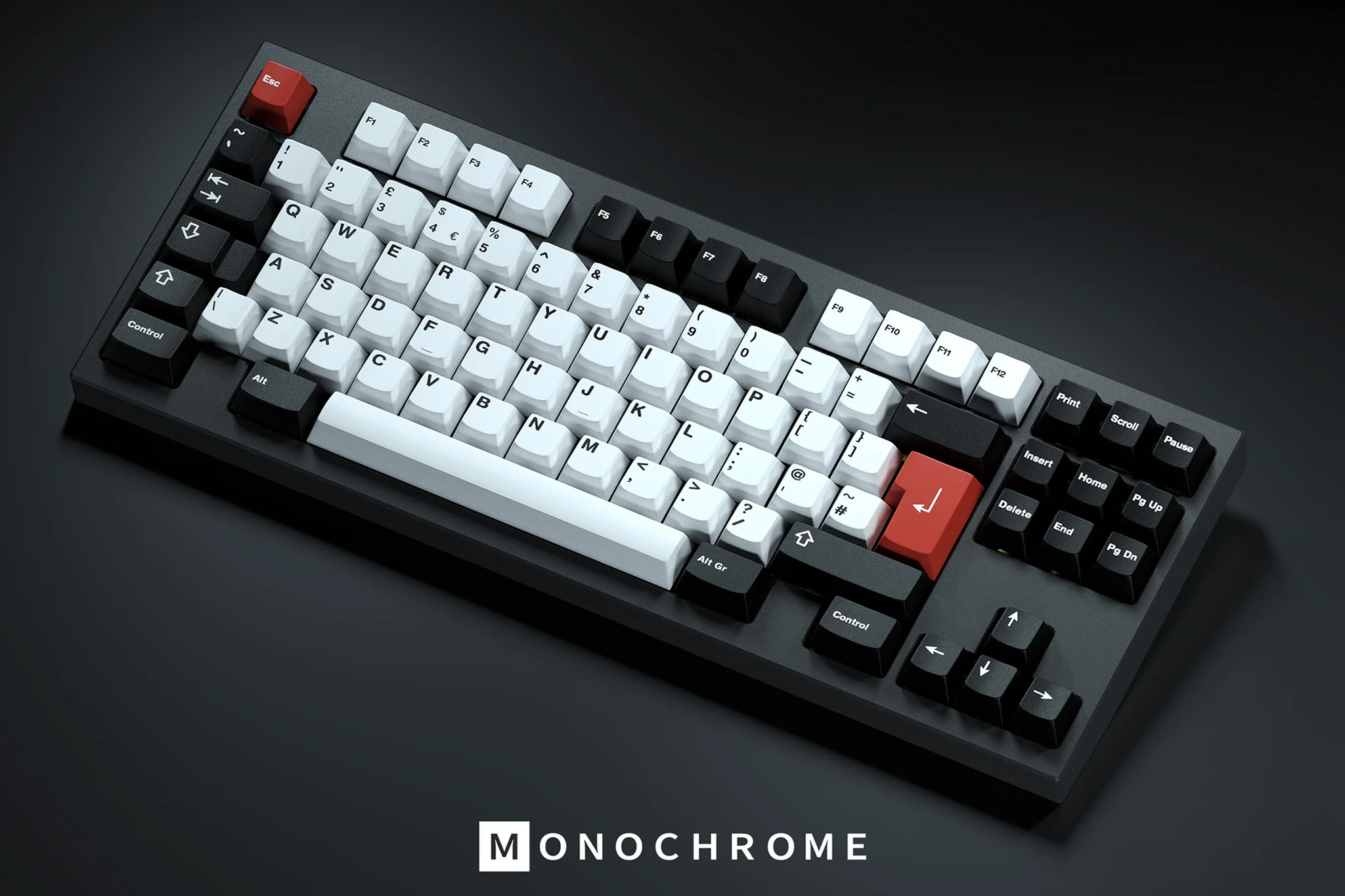 Keycap GMK CYL Monochrome R2 Cherry ABS Doubleshot