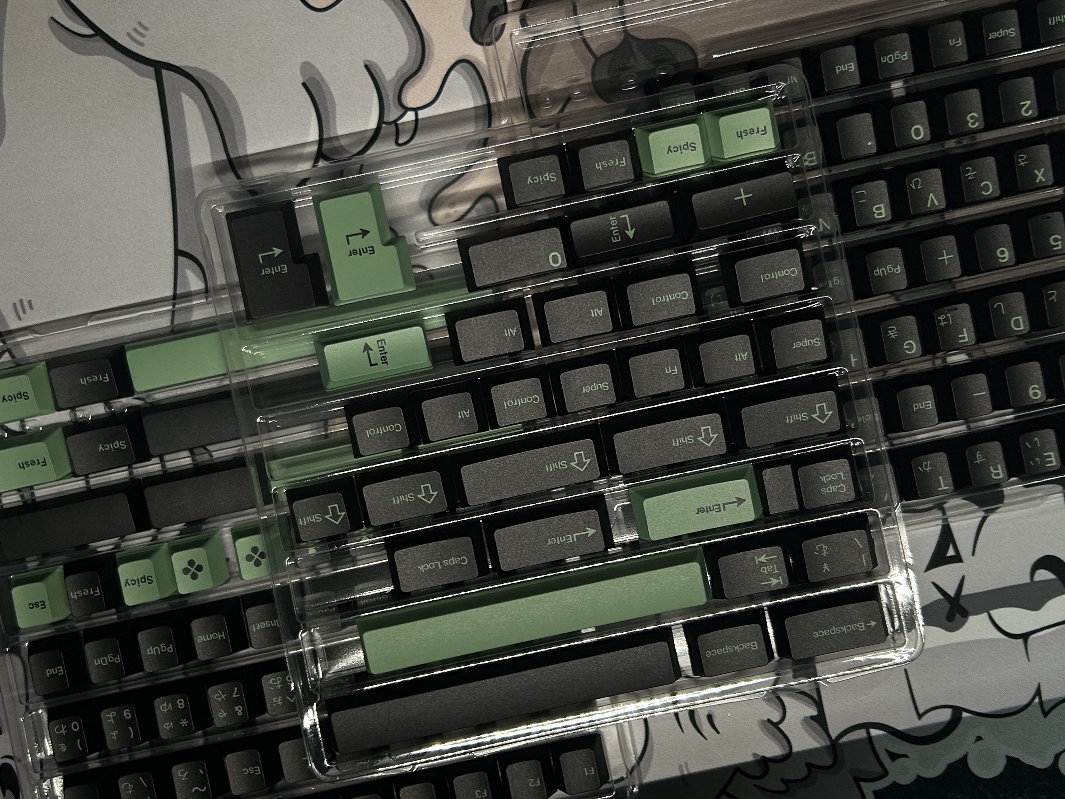 [In Stock] Keycap Walker Wasabi Cherry PBT Dyesub
