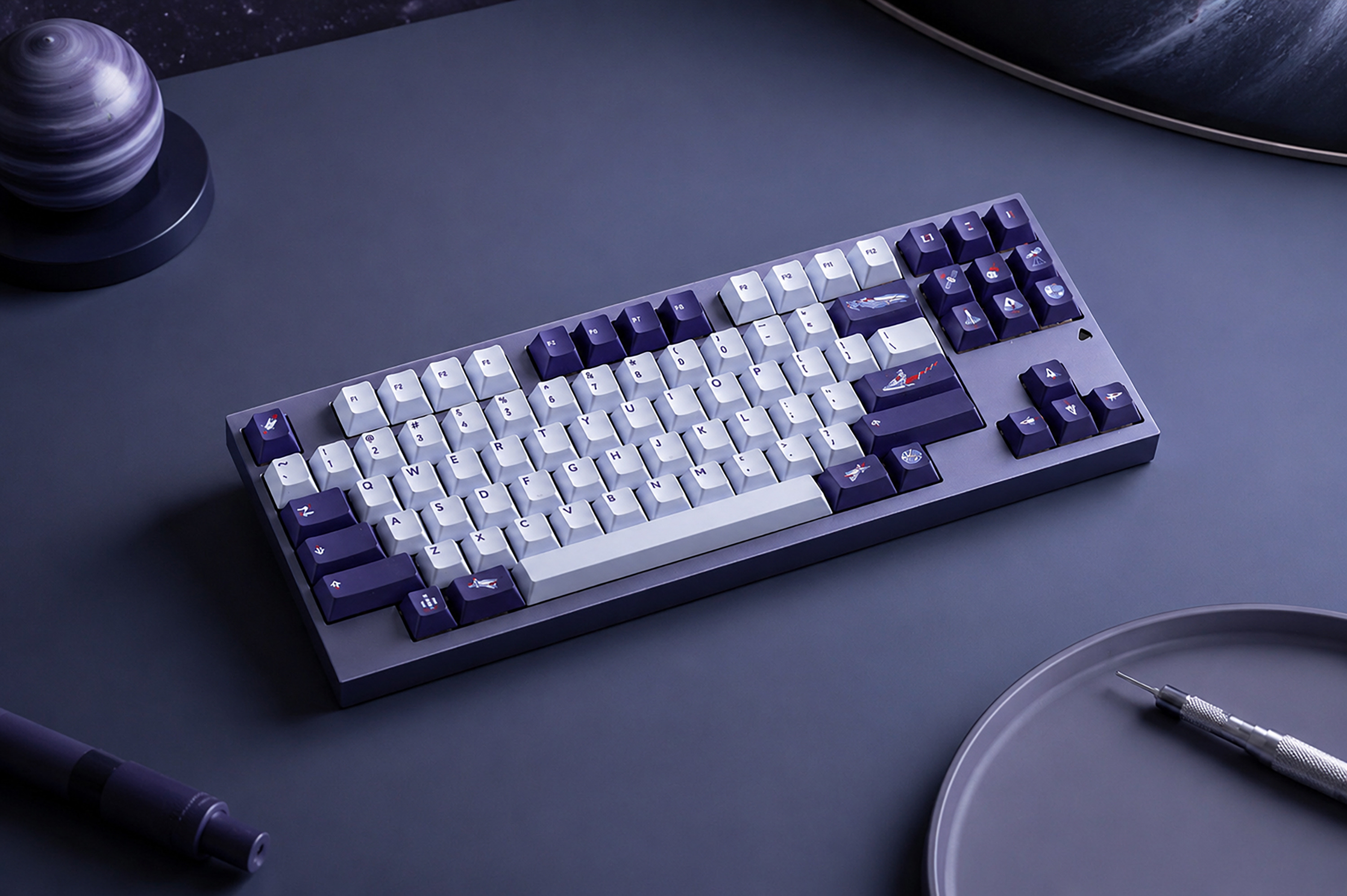 Keycap PBTFans Voyager Cherry PBT Dyesub