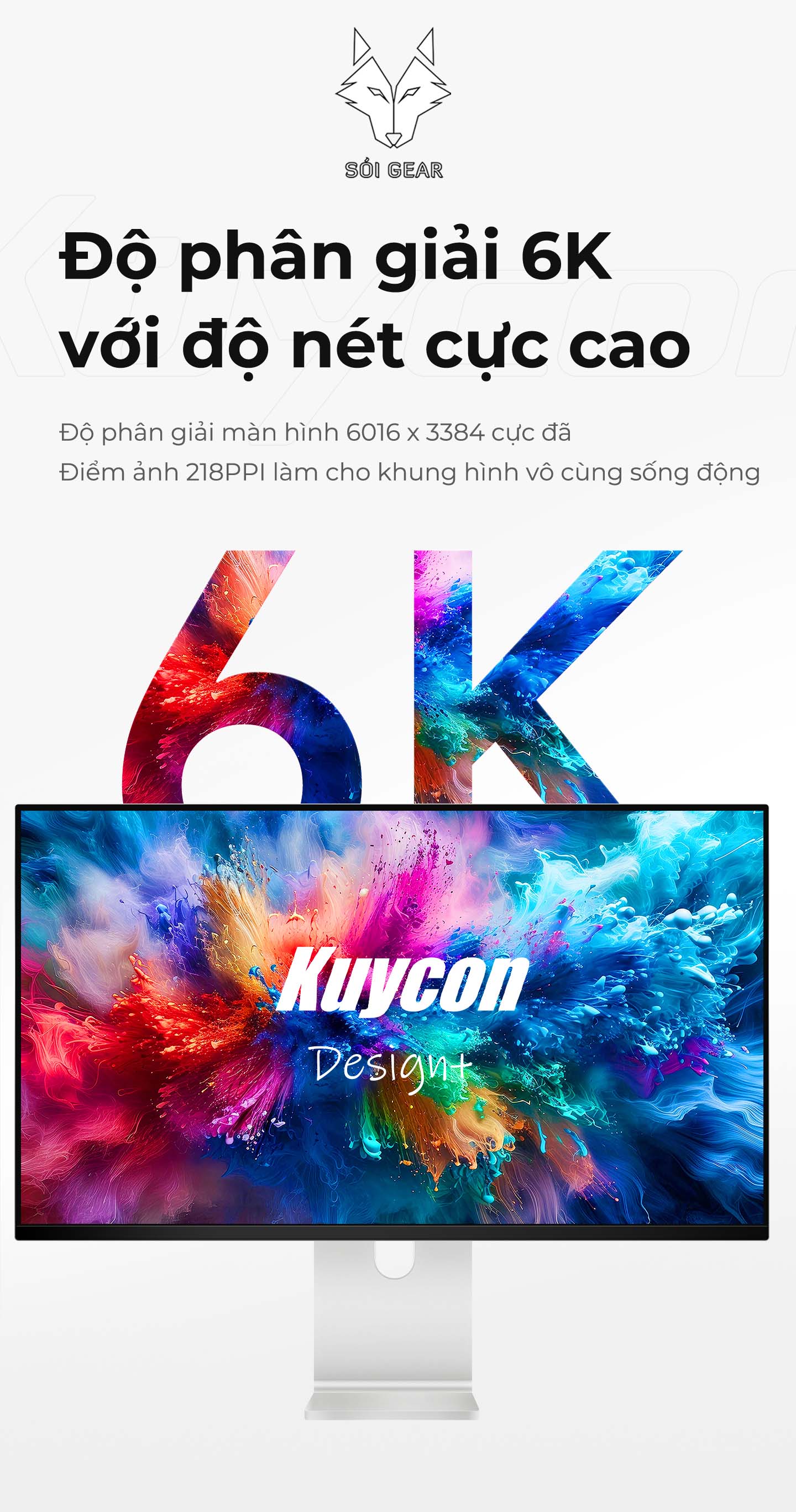 Màn hình Kuycon IPS 6K 60Hz 32 Inch G32X