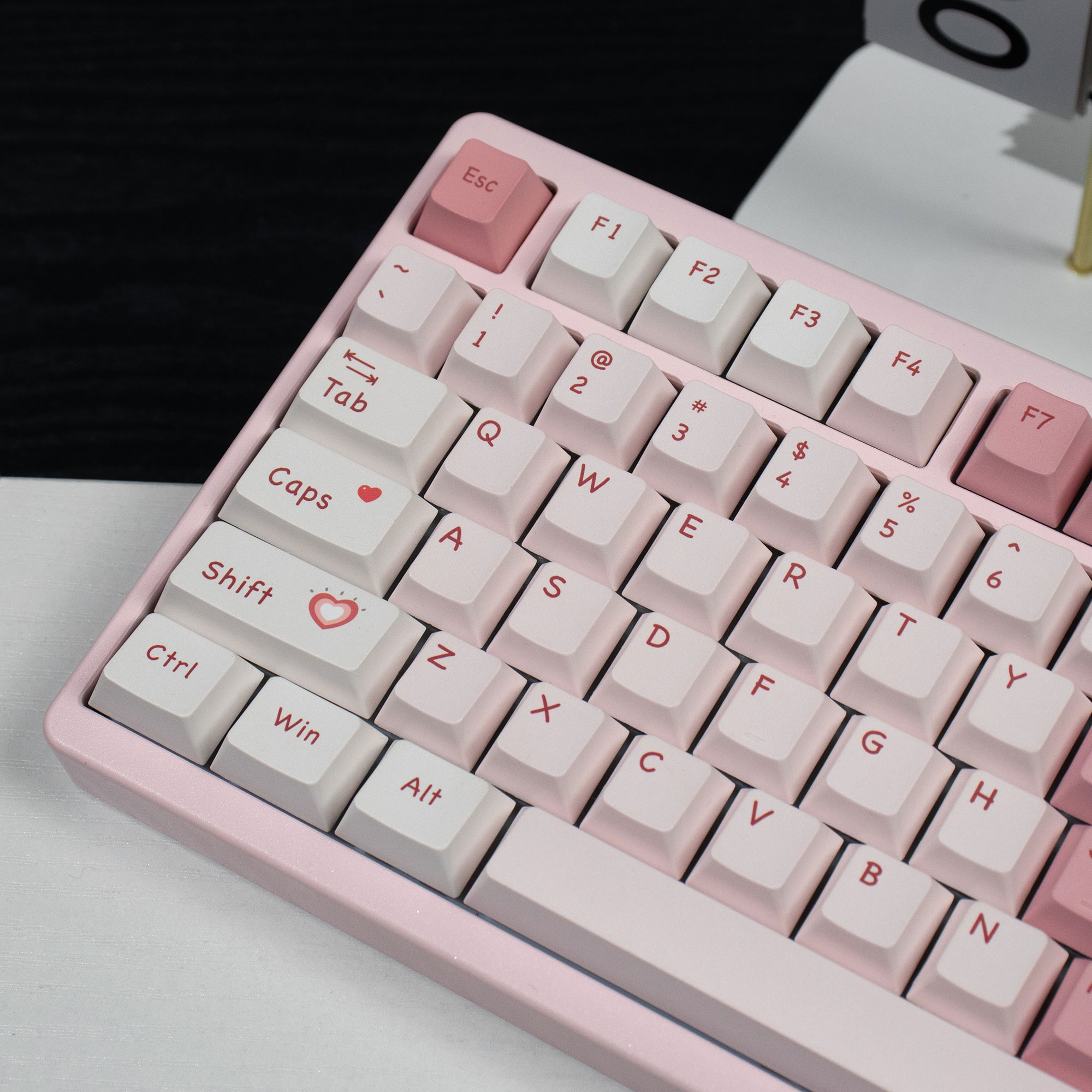 Keycap Cherry Mintcaps Trái tim hồng PBT Dyesub
