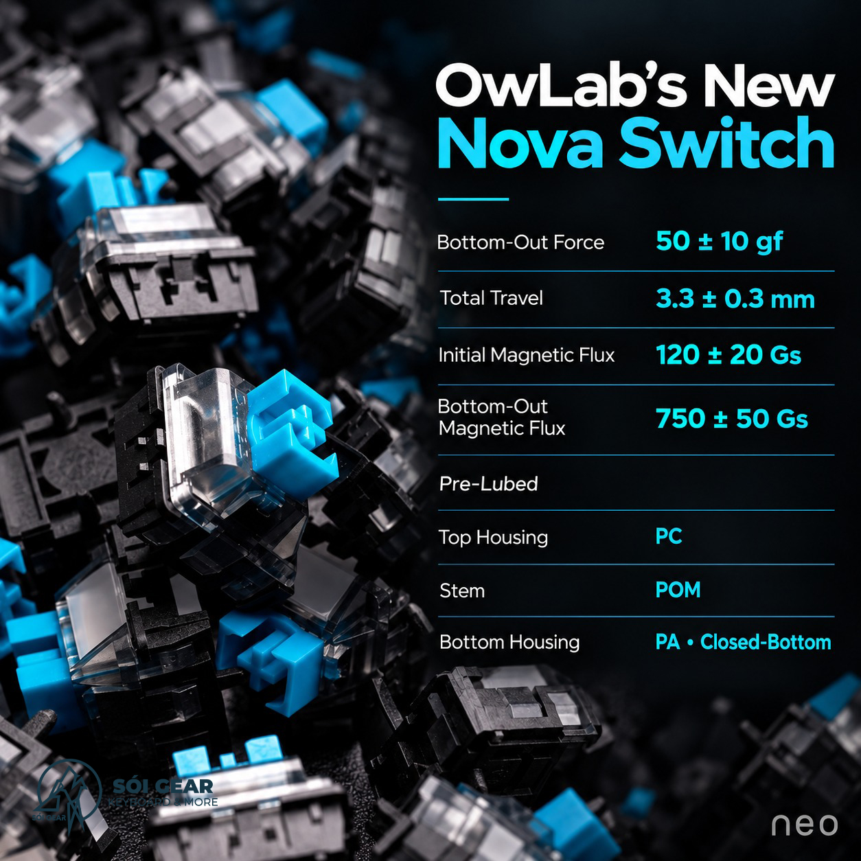 [In Stock] Bàn phím Neo65 Sonic He+