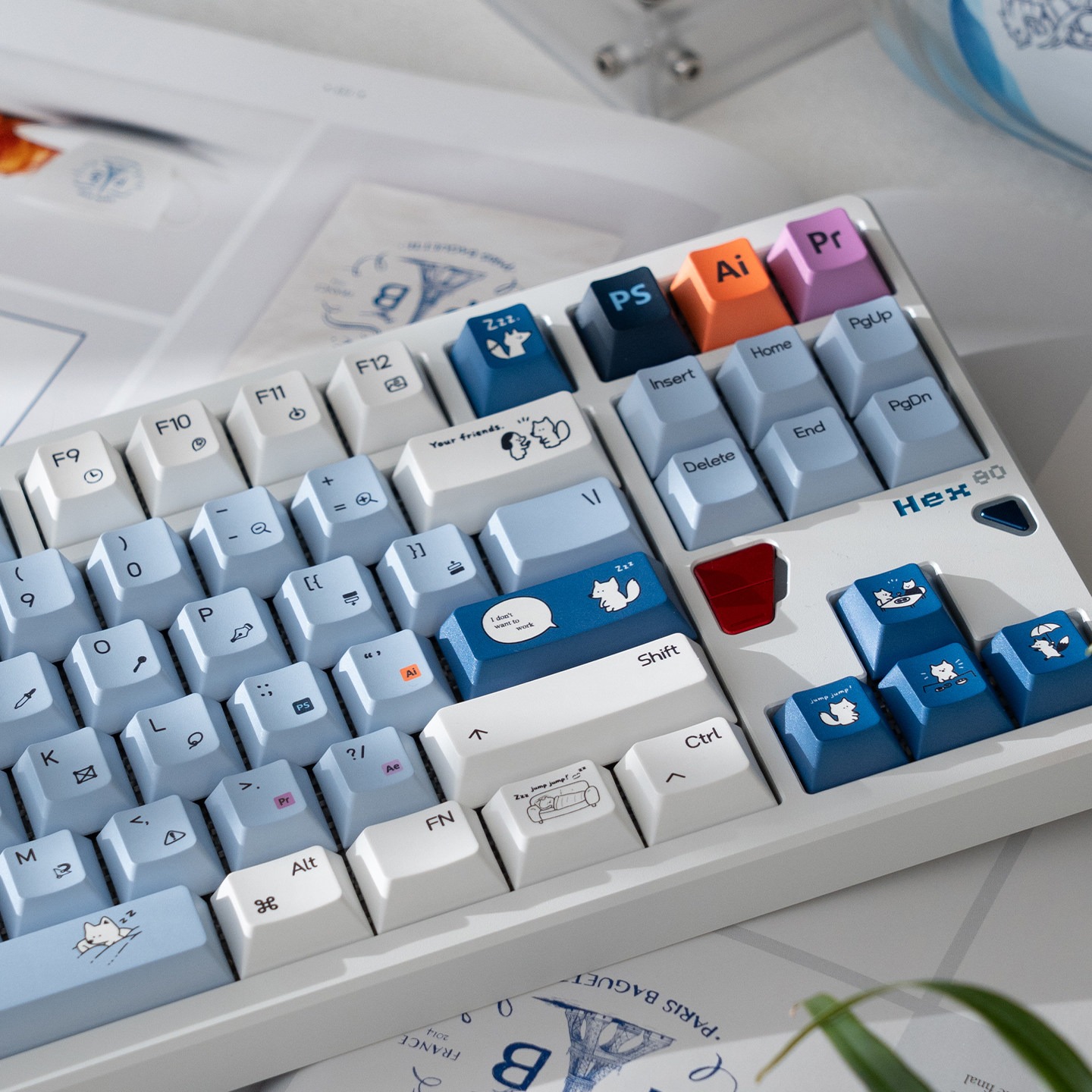 [In Stock] Keycap Cherry TapTempo Fox 3 PBT Dyesub