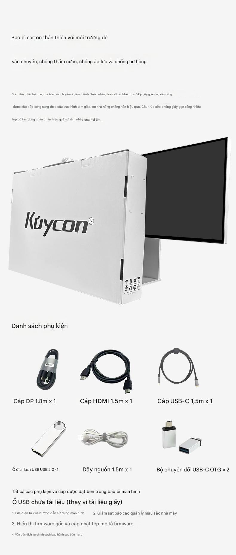 Màn hình Kuycon IPS 34 Inch 5K 60Hz G34W Bản Lỗ