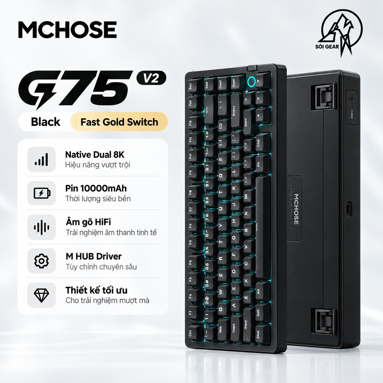 [In Stock] Mchose G75 V2