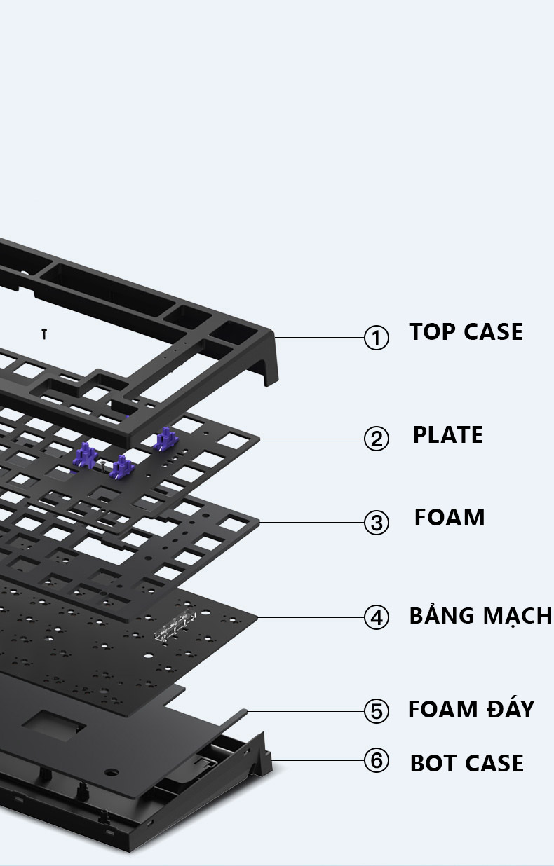 [In Stock] Monsgeek MG75 Keyboard Kit