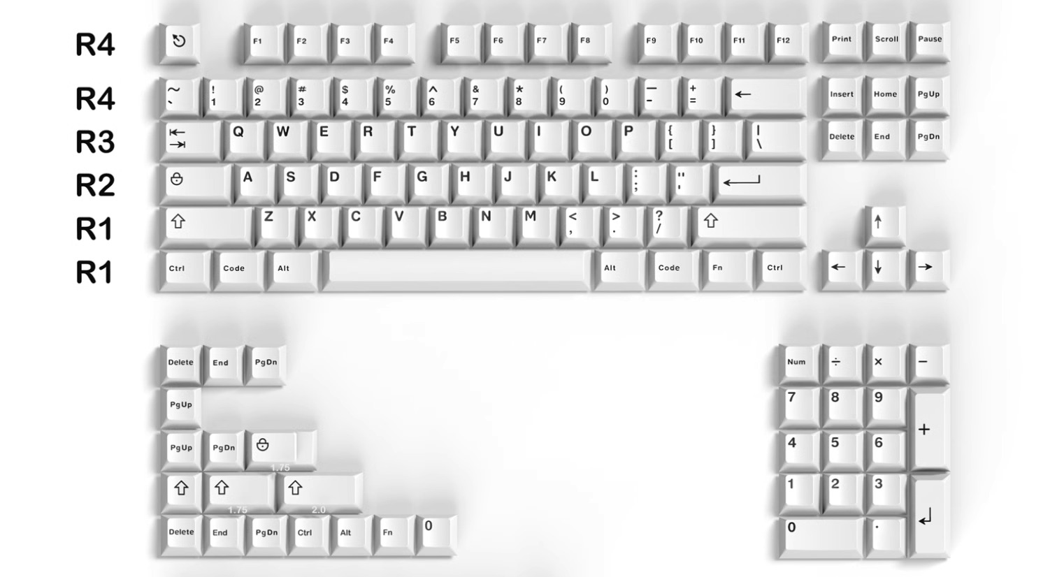 Keycap Cherry Aifei BOW (2) PBT Doubleshot