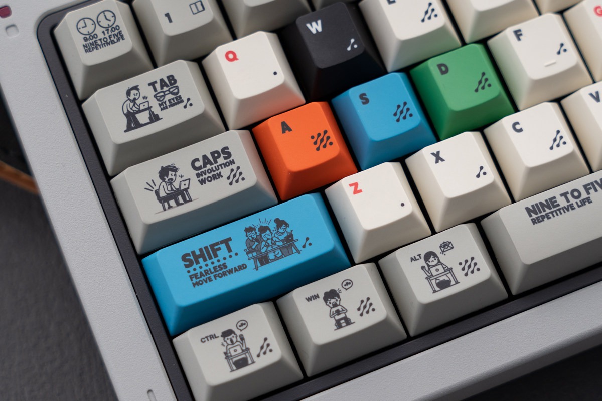 Keycap Cherry TapTempo Nine To Five PBT Doubleshot