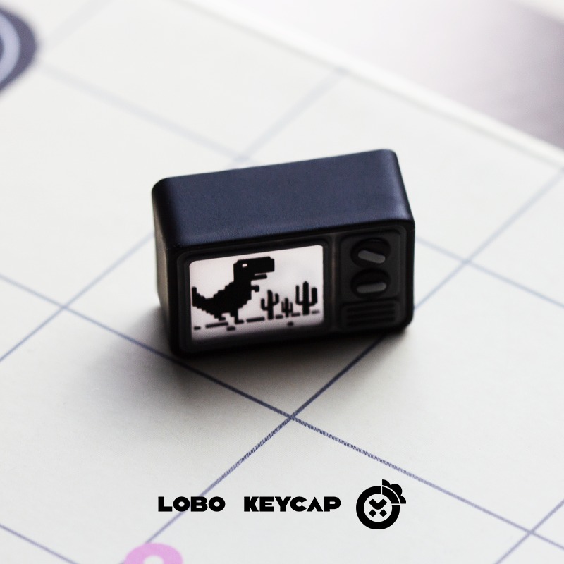 Keycap Artisan Lobo TV Xuyên led