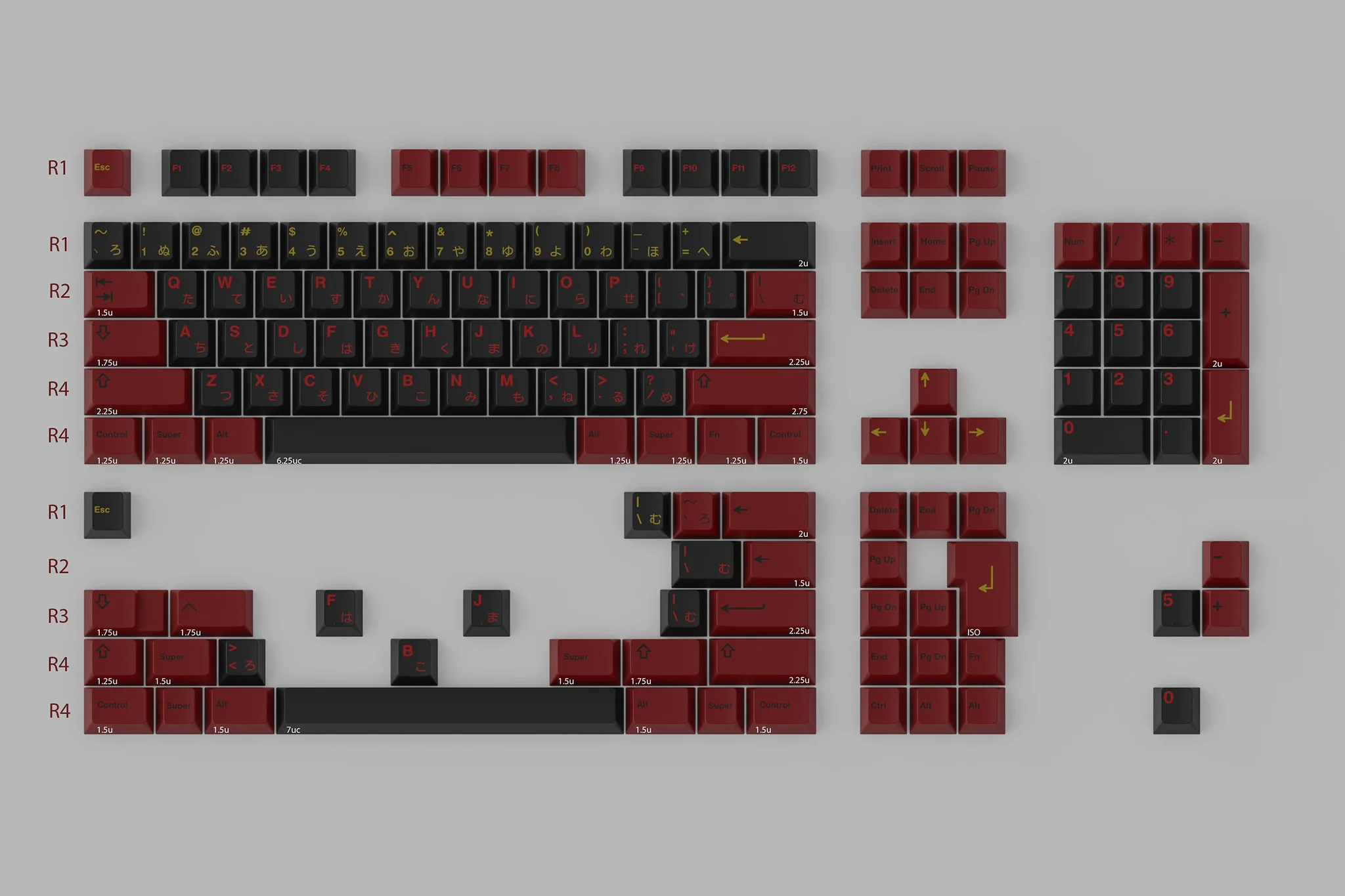 Keycap GMK CYL Higanbana Cherry ABS Doubleshot