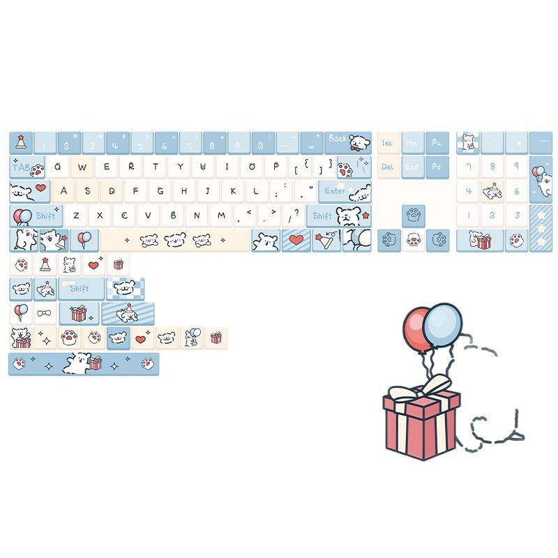 Keycap Puppy & Gift Profile MOA PBT Dyesub