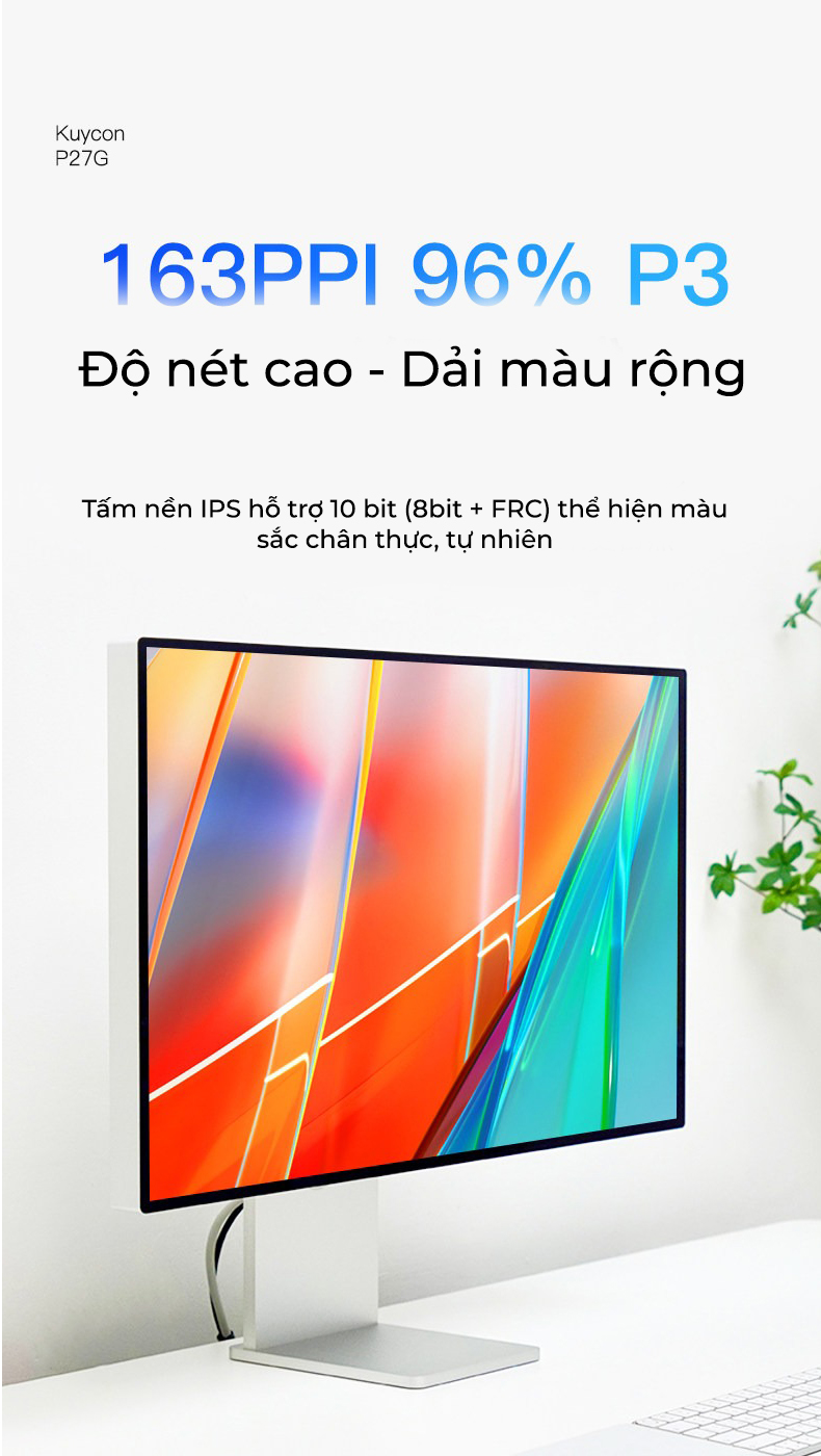 Màn hình Kuycon P27G (27 inch/4K/IPS/60hz/Màn gương)