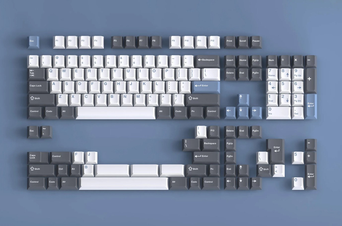 Keycap GMK CYL Arctic Profile Cherry ABS Doubleshot