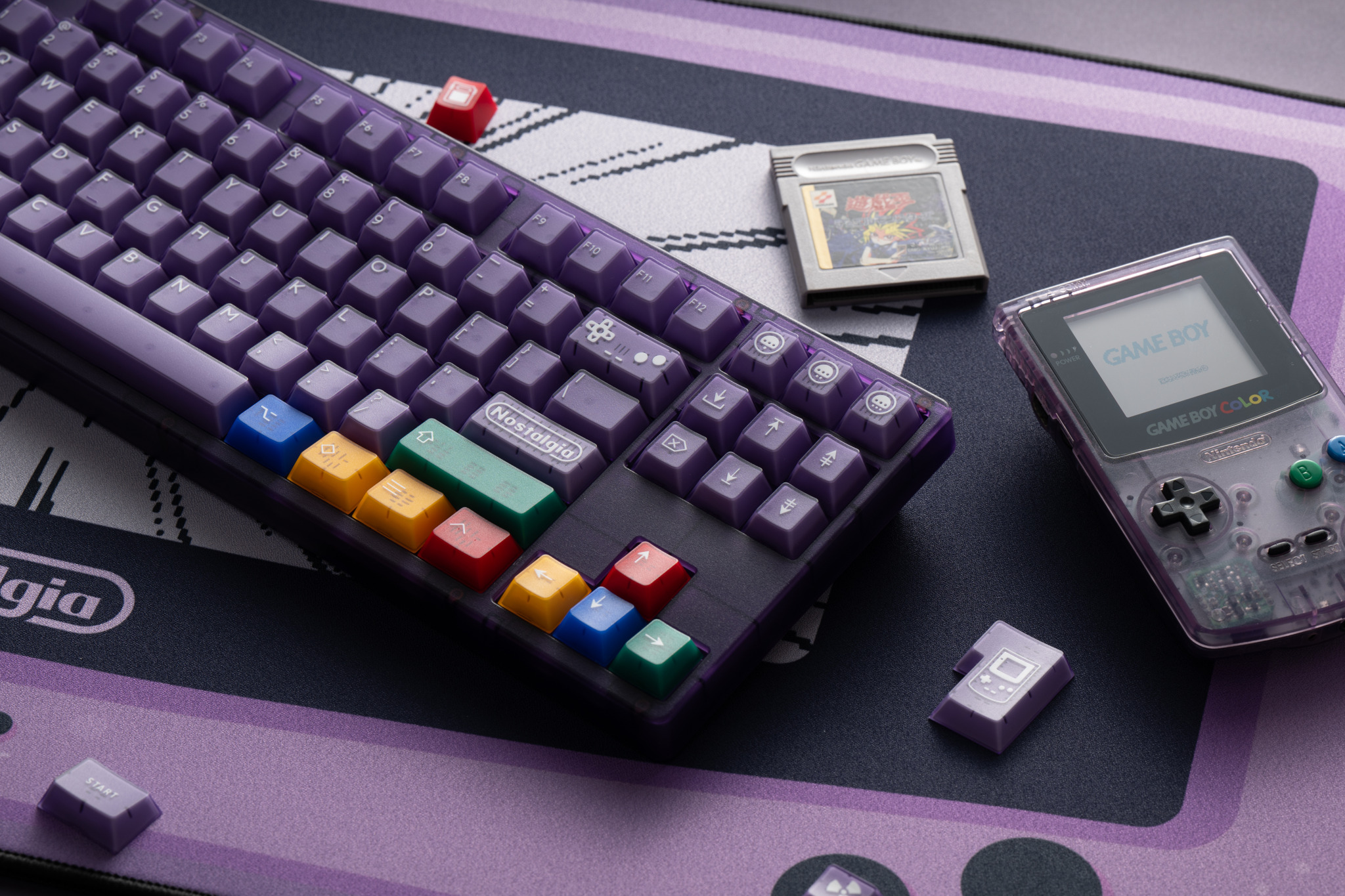 Keycap PBTfans Atomic Purple R2 Cherry PBT Doubleshot
