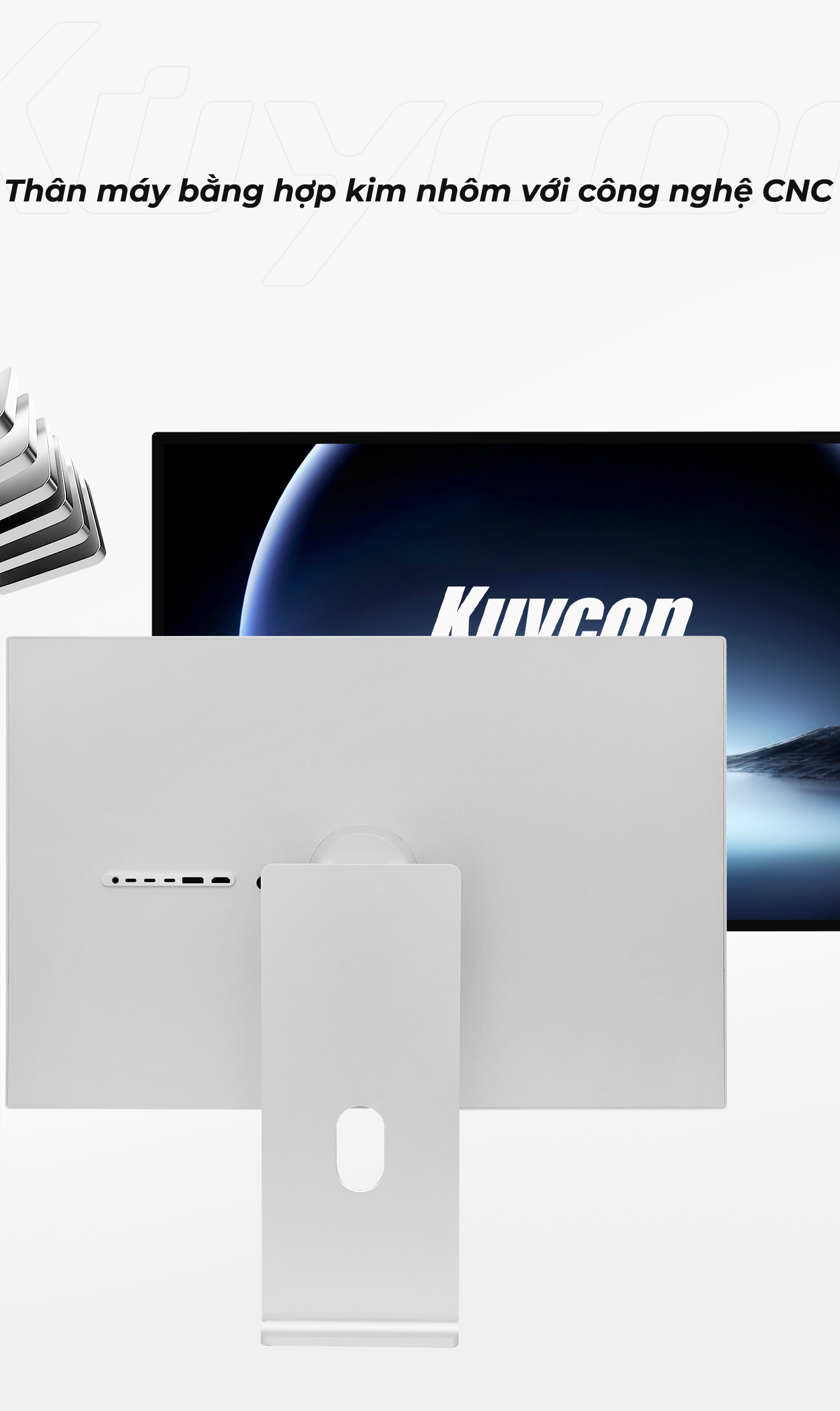 Màn hình Kuycon IPS 4K 60Hz 28 Inch P10