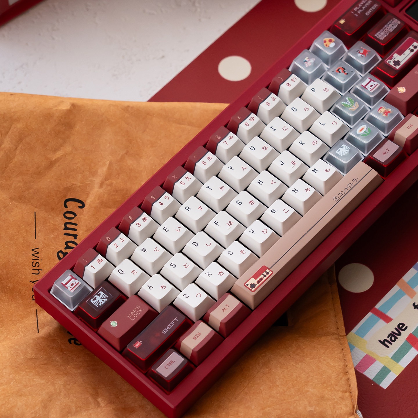 [In Stock] Keycap Cherry TapTempo Famicom PBT Dyesub