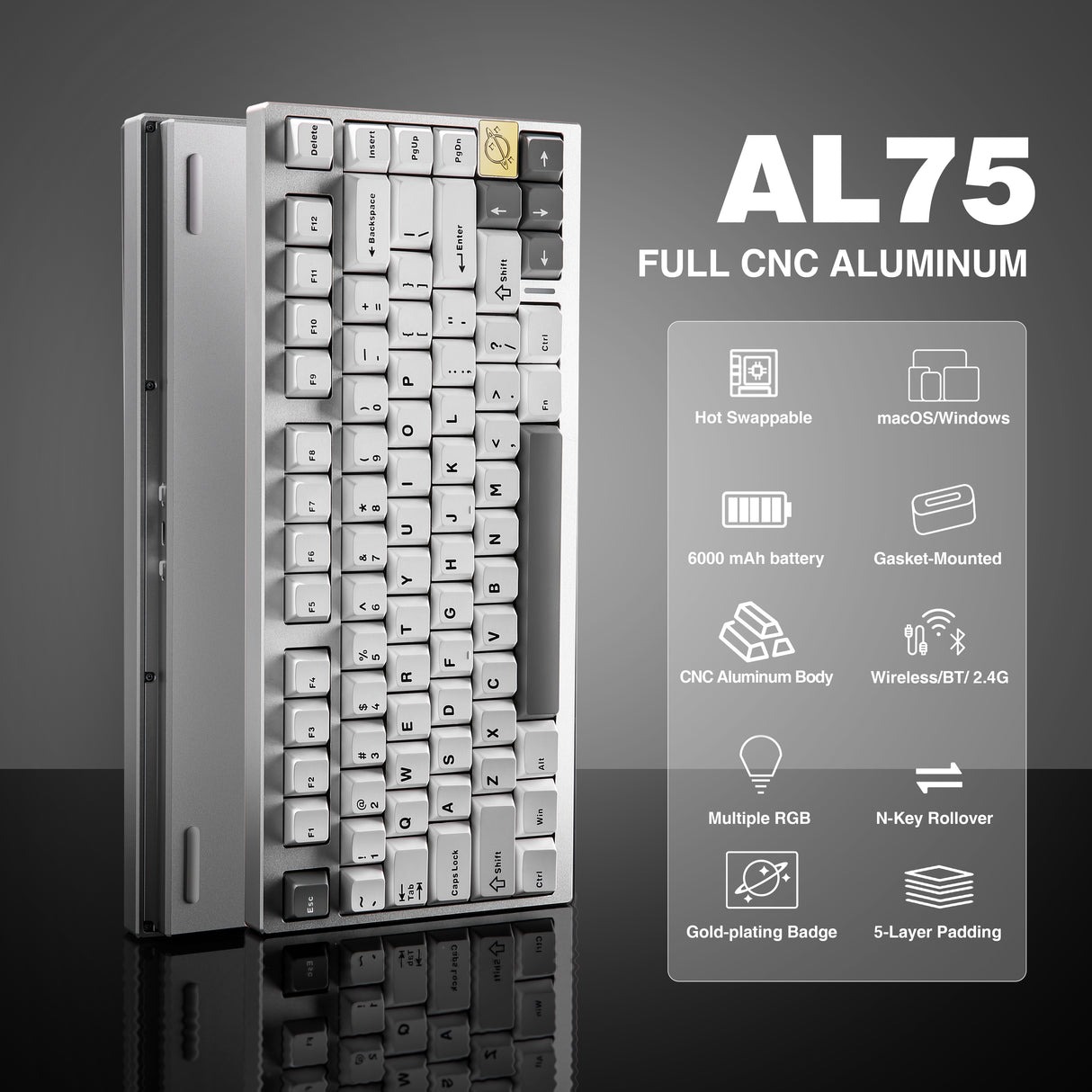 [In Stock] Keyboard Yunzii AL75