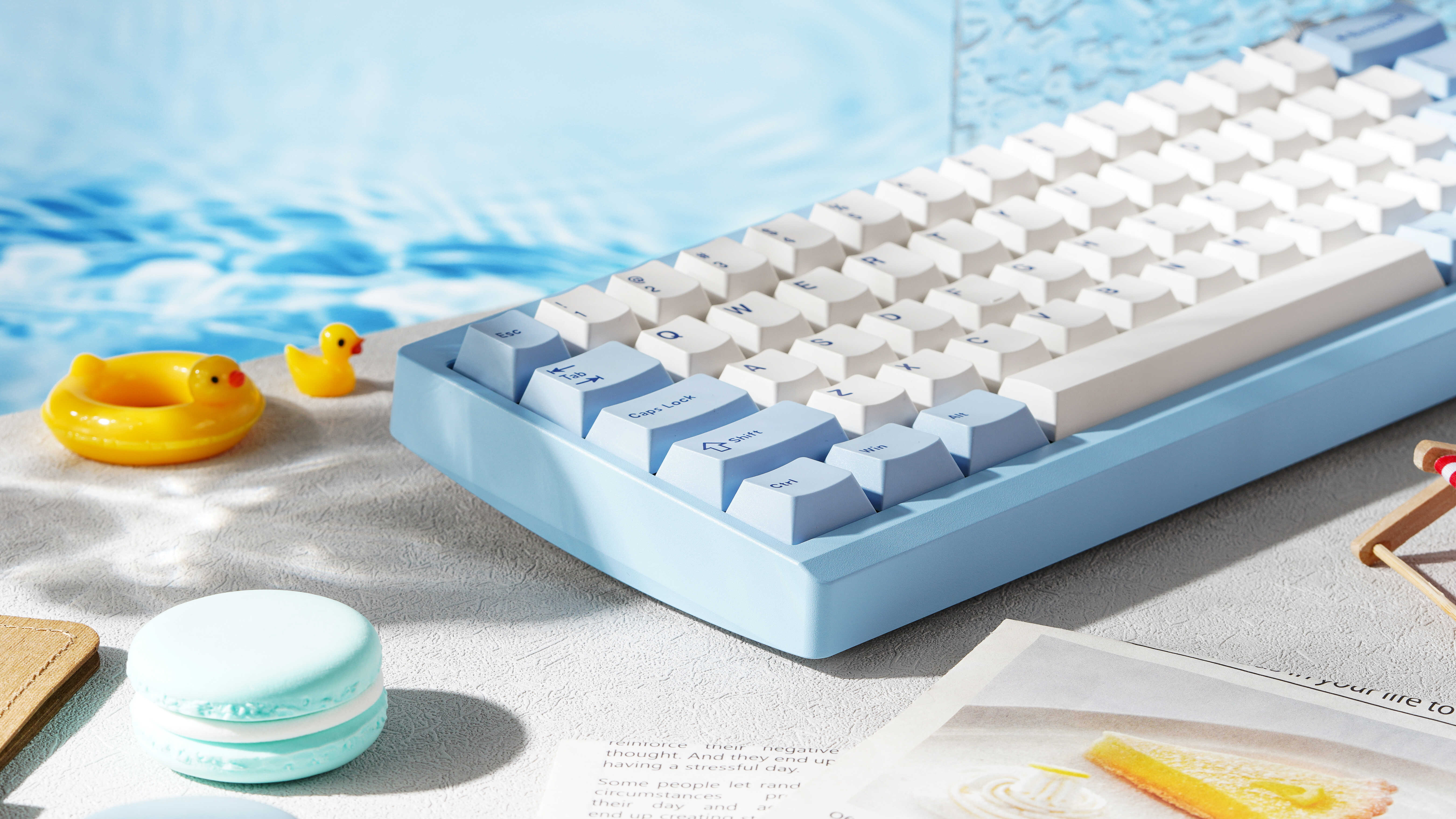 [GB] Zoom64 Mechanial Keyboard Kit - Cloud Mist Blue