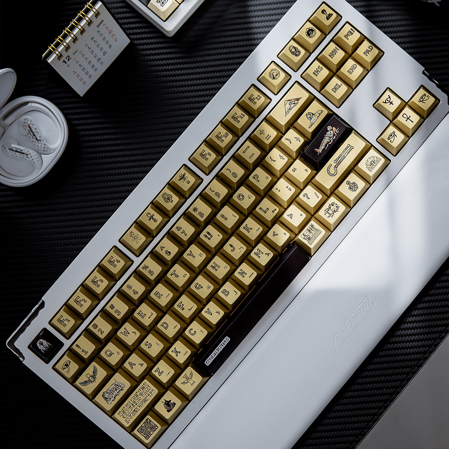 Keycap TapTempo Gold Egypt 2 Cherry PBT Dyesub (Bold)